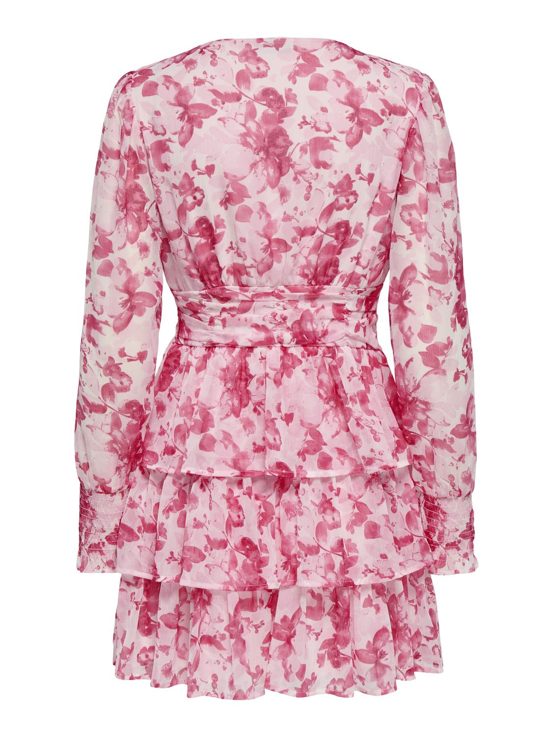 PGMONICA AOP L/S SHORT DRESS WVN CS - 3