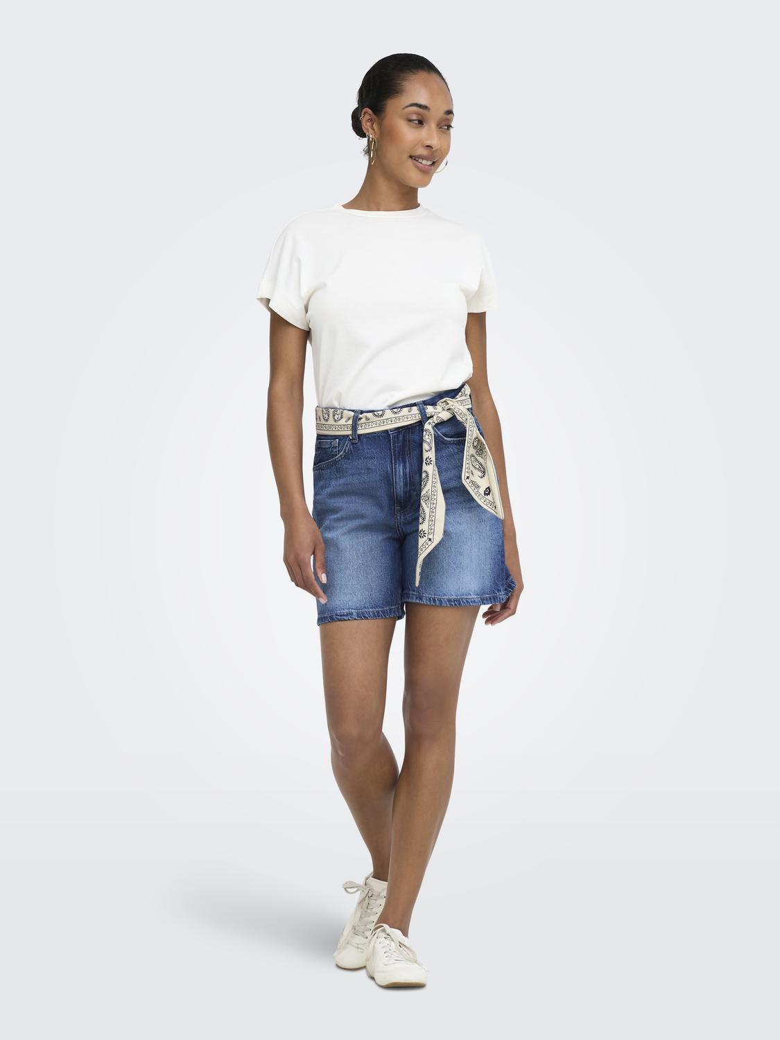 ONLJOSE HW SCARF DNM SHORTS AZG - 6