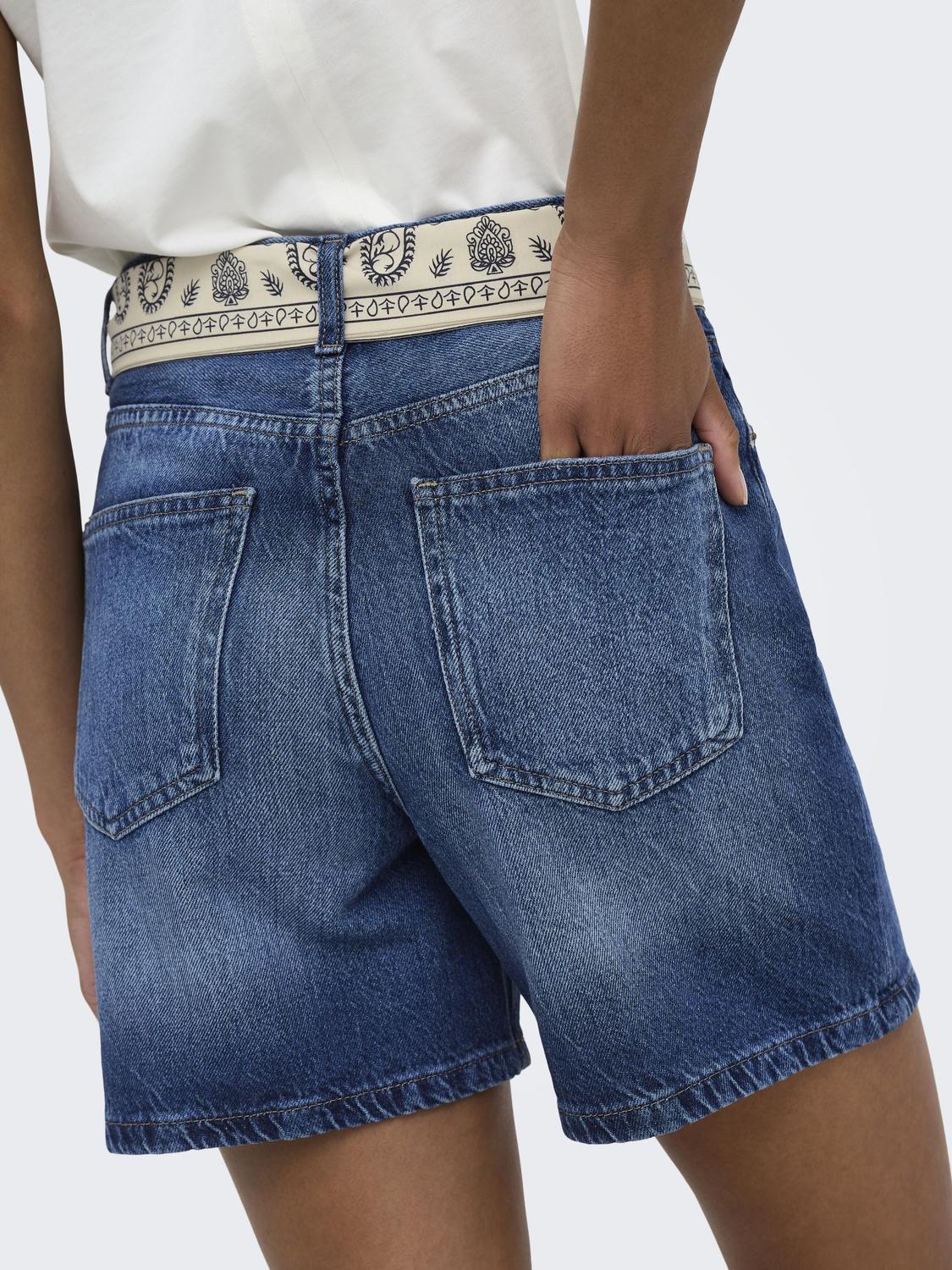 ONLJOSE HW SCARF DNM SHORTS AZG - 4