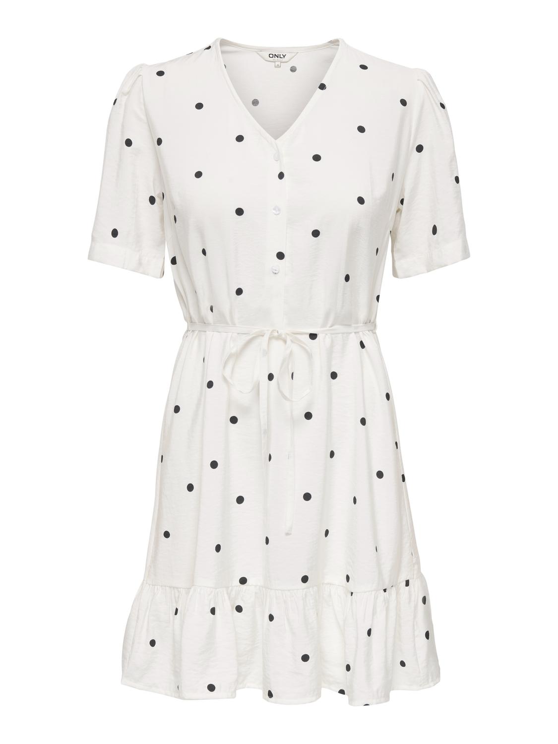 ONLTULI-TUTA S/S V-NECK SHORT DRESS WVN - 3
