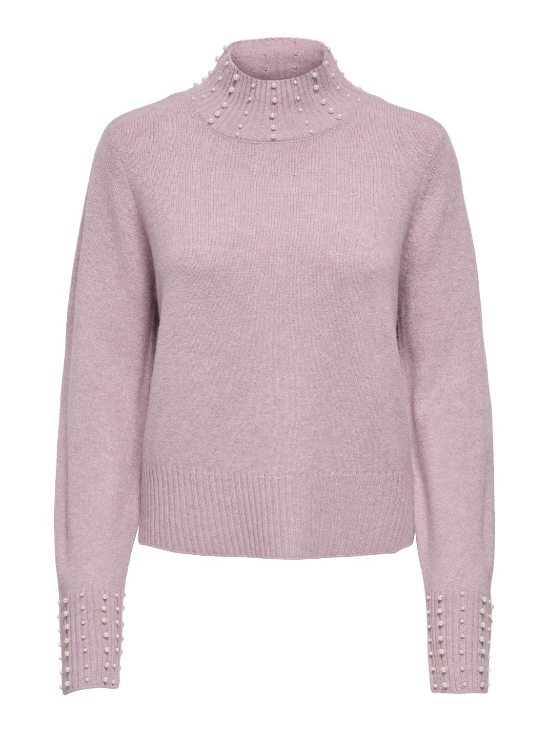 JDYRUE LIFE L/S HN PEARL PULLOVER KNT - 3
