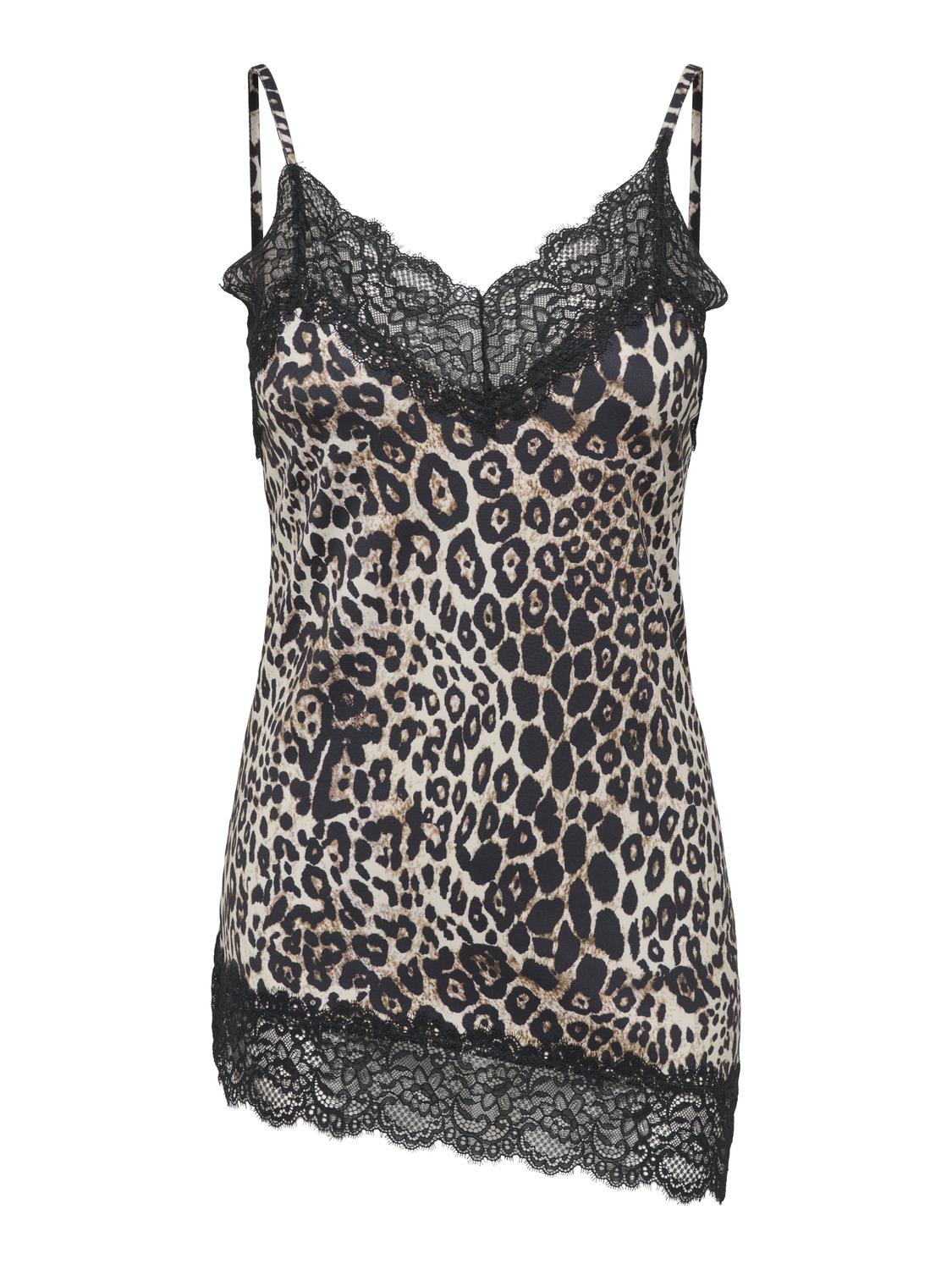PGLONE AOP ASSYMETRIC LACE SINGLET JRS