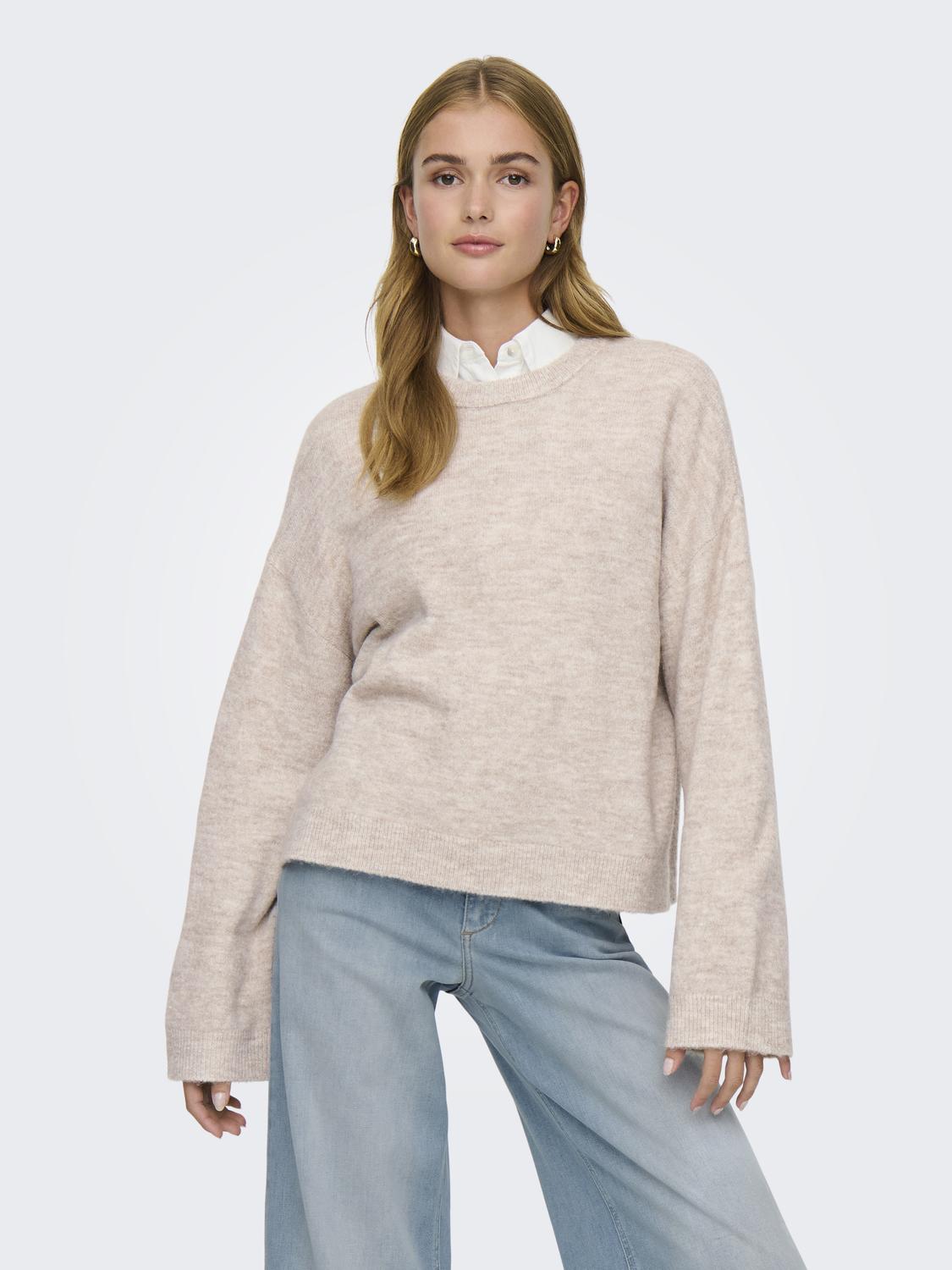 ONLSIMONI L/S O-NECK PULLOVER KNT NOOS