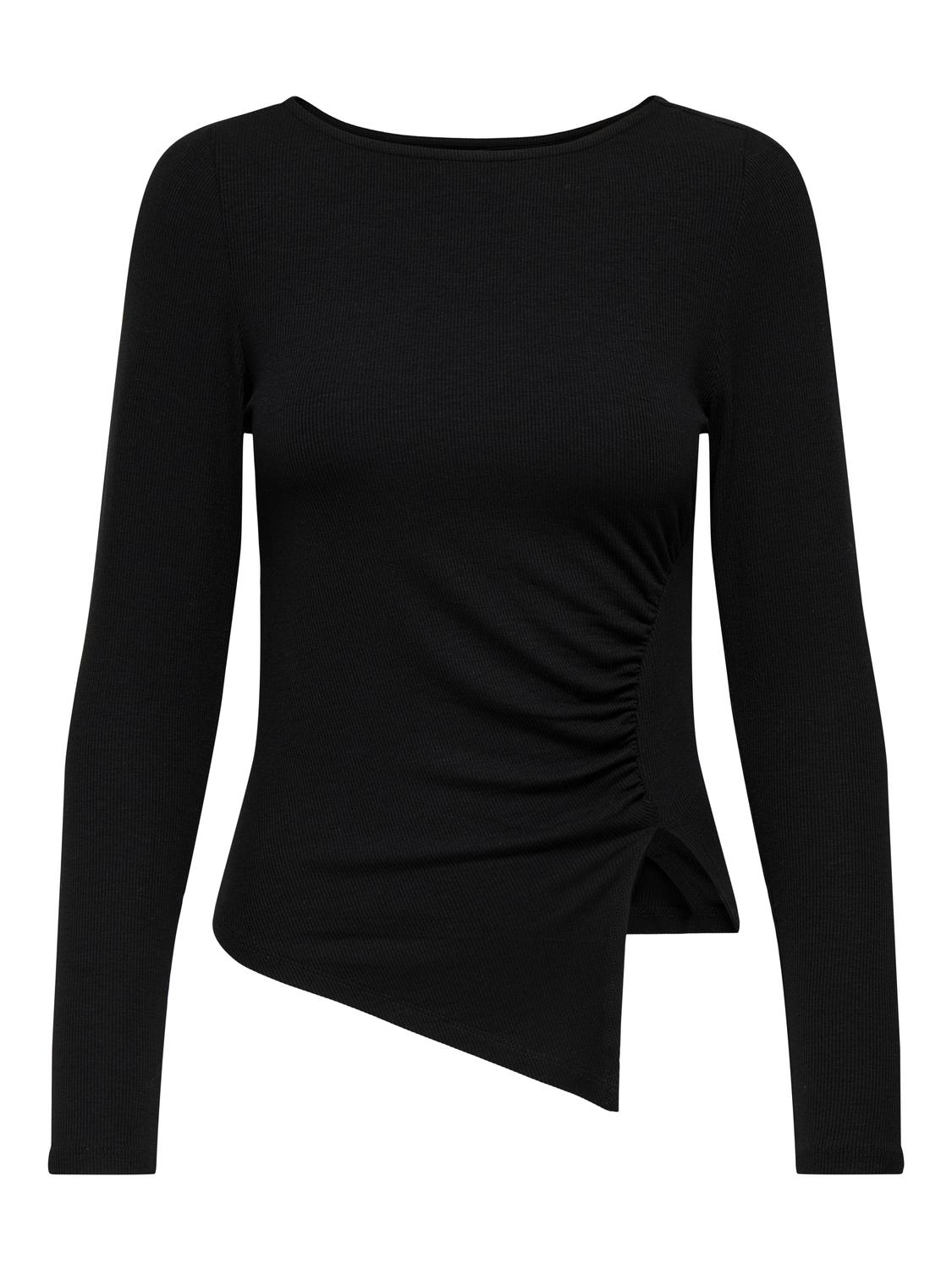 ONLVIC L/S SIDE DETAIL TOP CS JRS