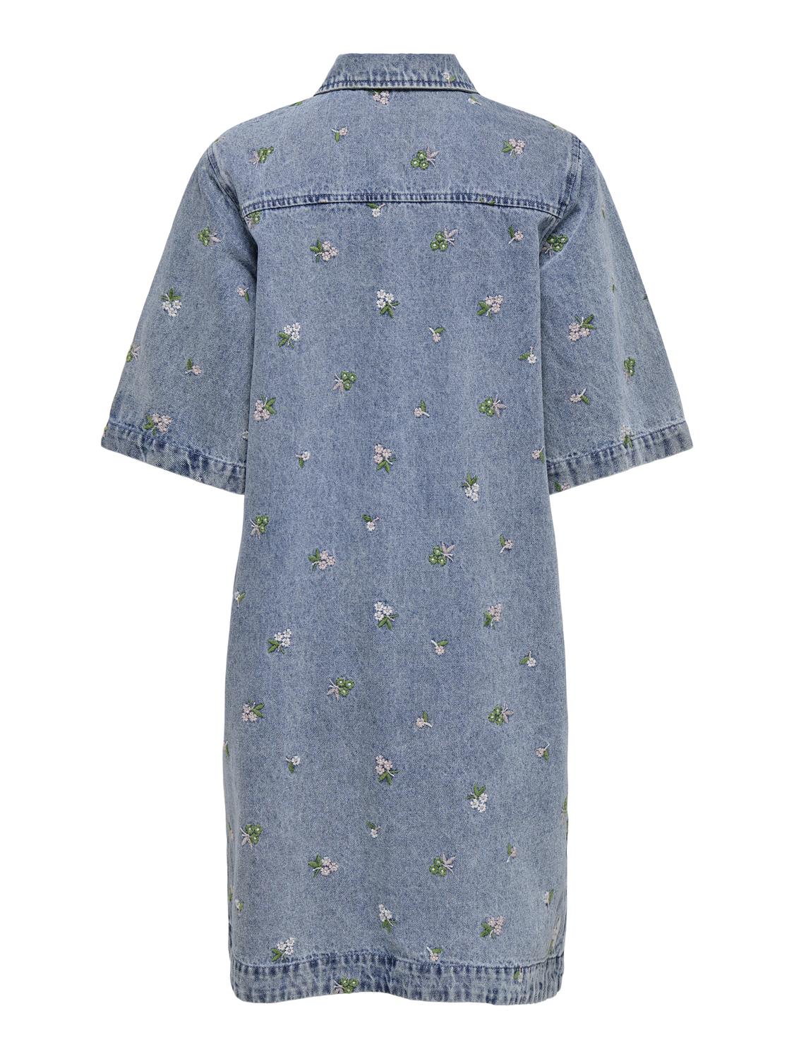 ONLVERA-BELLE S/S FLOWER DRESS DNM YOR - 2
