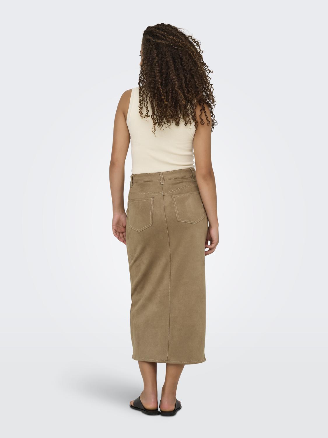 ONLSTINA MW FAUX SUEDE SKIRT CC PNT - 2