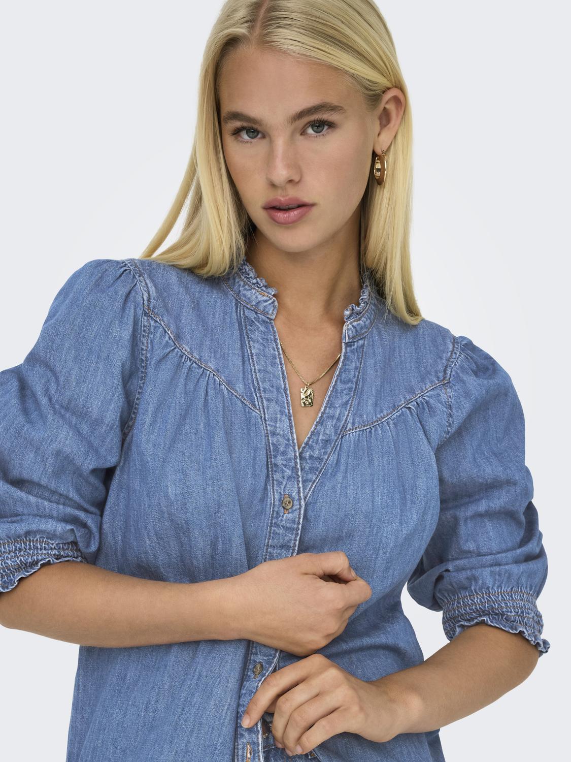 ONLRAYA 3/4 SHIRT DNM AKM NOOS - 5
