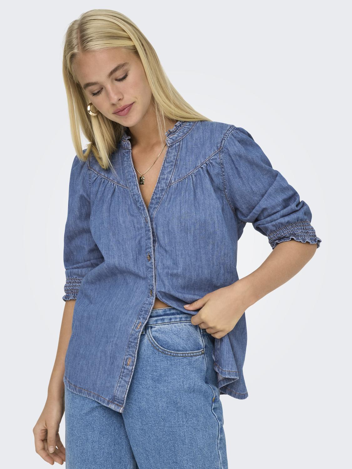 ONLRAYA 3/4 SHIRT DNM AKM NOOS - 4