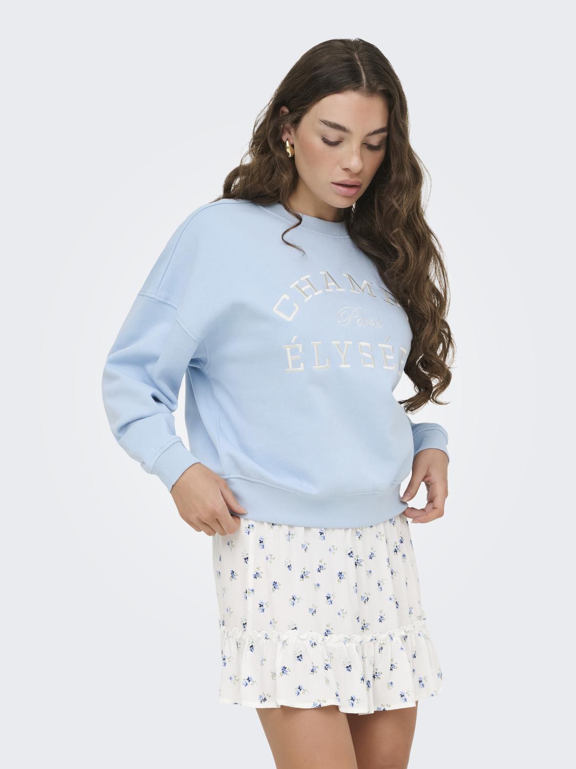 JDYMESA L/S O-NK EMB SWEAT JRS NOOS
