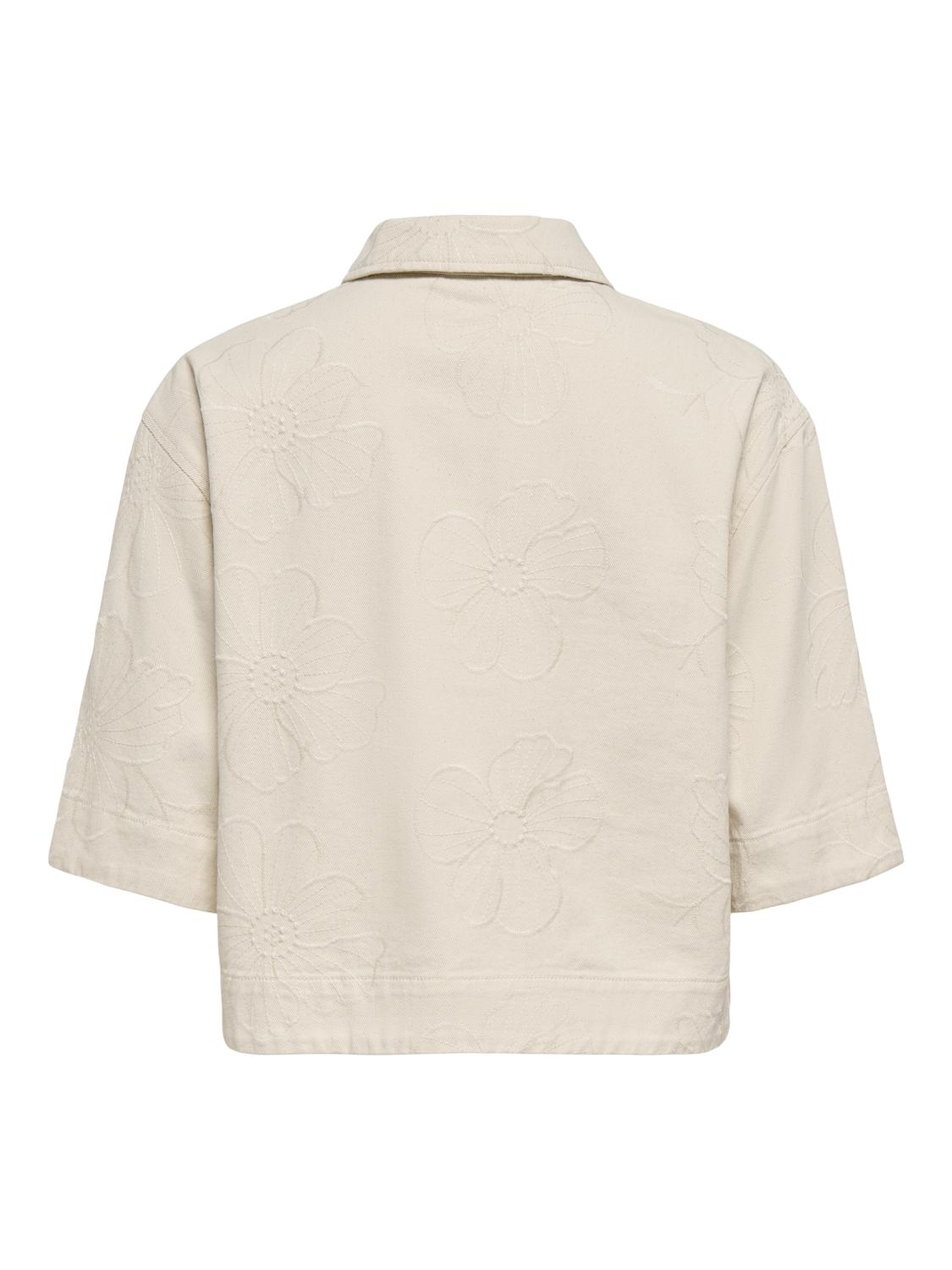 JDYHAVANNA S/S EMB SHIRT DNM - 3