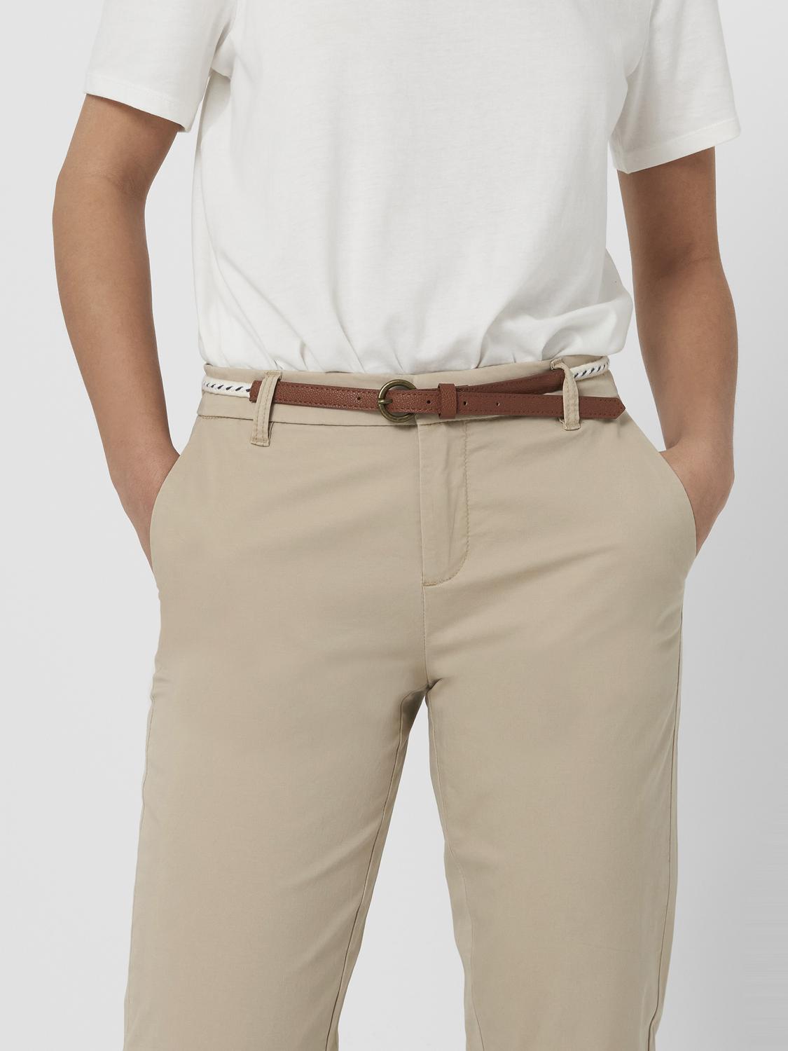 ONLBIANA Baumwoll-Chino mit Gürtel - 4