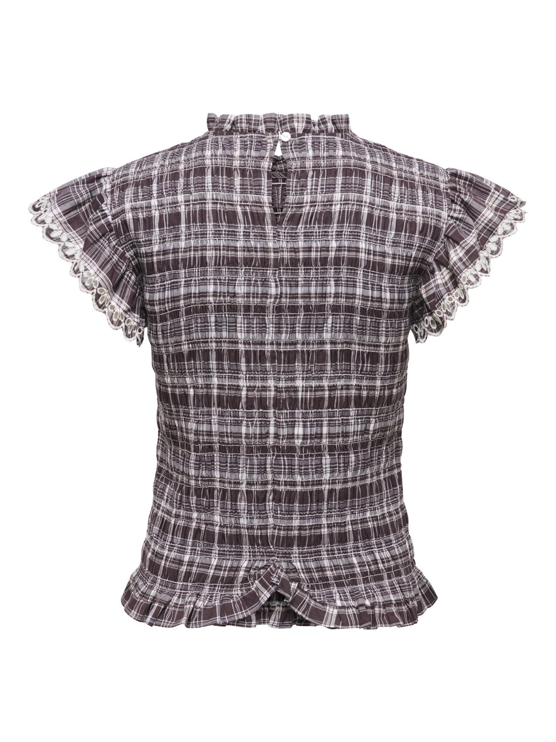 PGALYSSA CAPSL CHECK SMOCK TOP WVN - 3