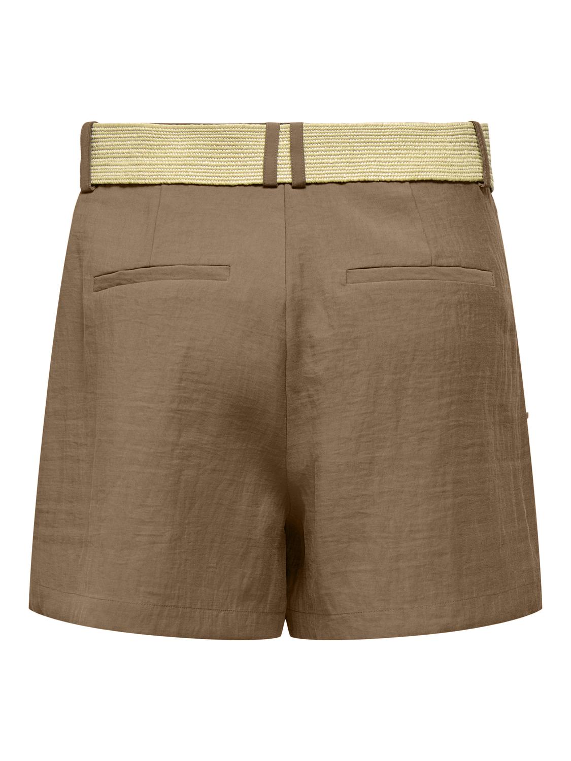 ONLELINA HW PLEAT BELT SHORTS PNT OX - 2