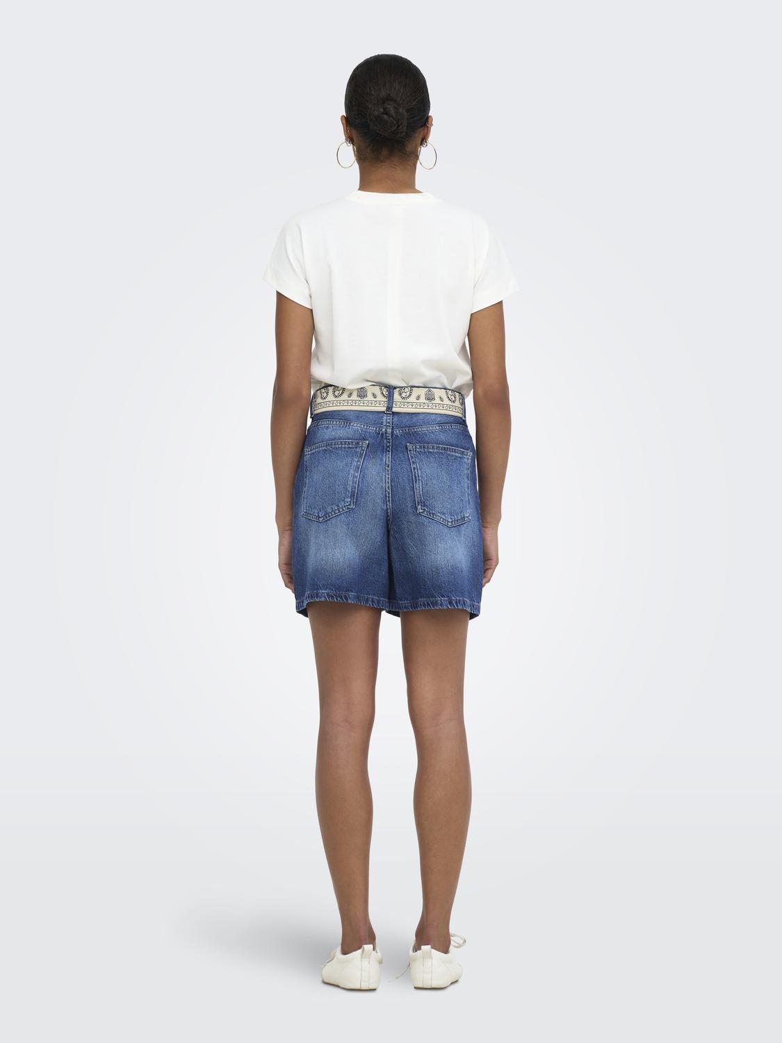 ONLJOSE HW SCARF DNM SHORTS AZG - 2