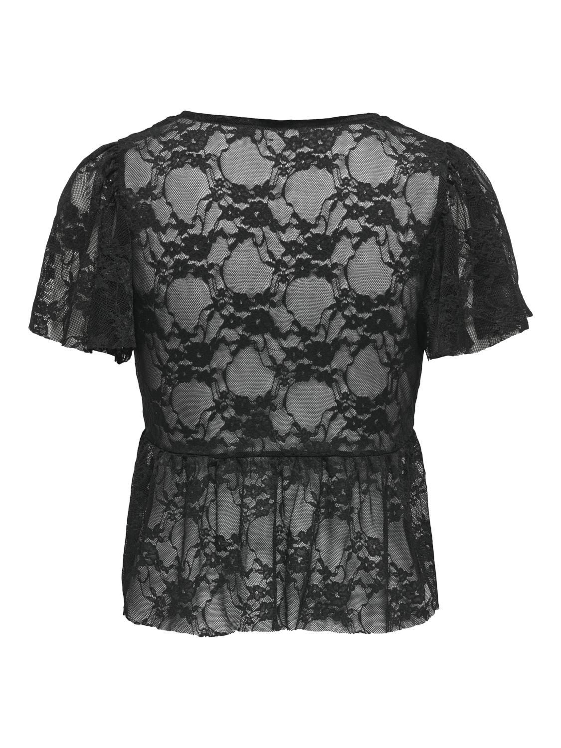 PGVIBE CAPSL LACE TIE TOP JRS - 2