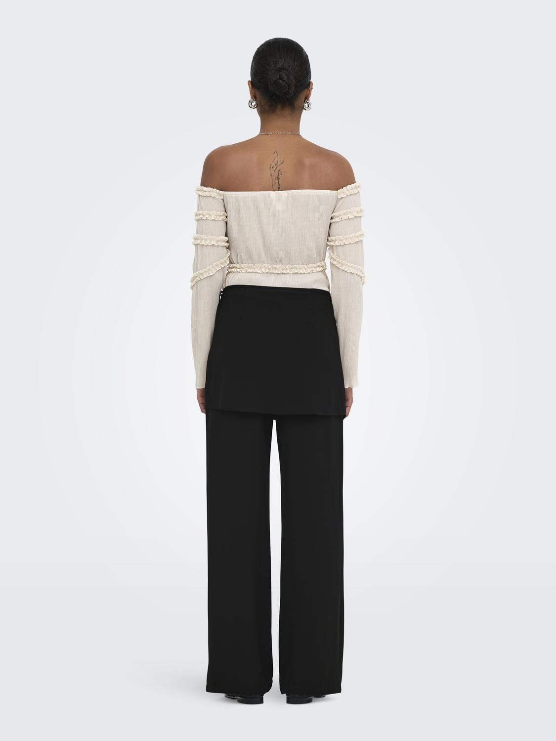 ONLBRETTY SKIRT DETAIL TROUSERS WVN EX - 2