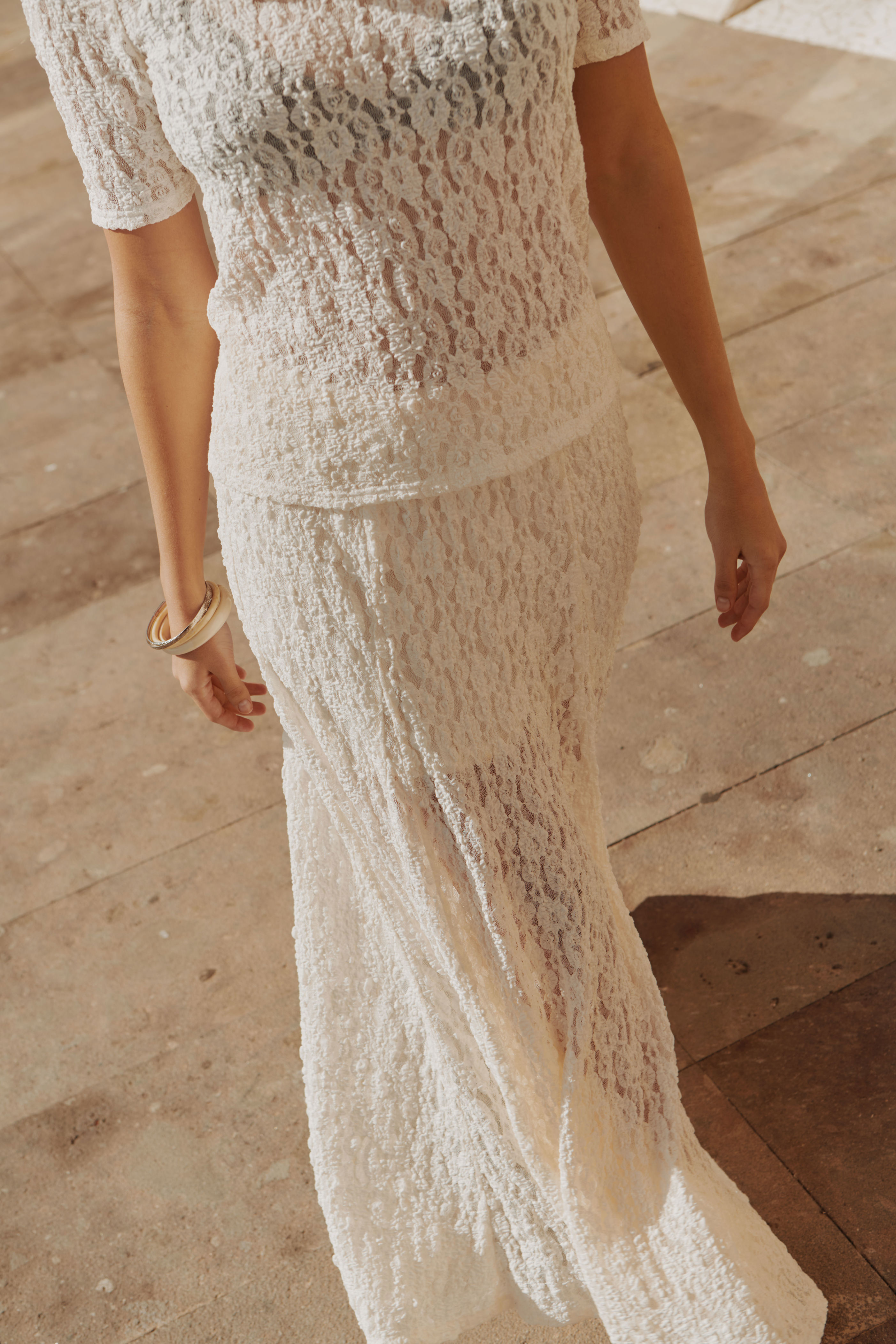 JDYGALLAS LONG LACE SKIRT JRS - 8