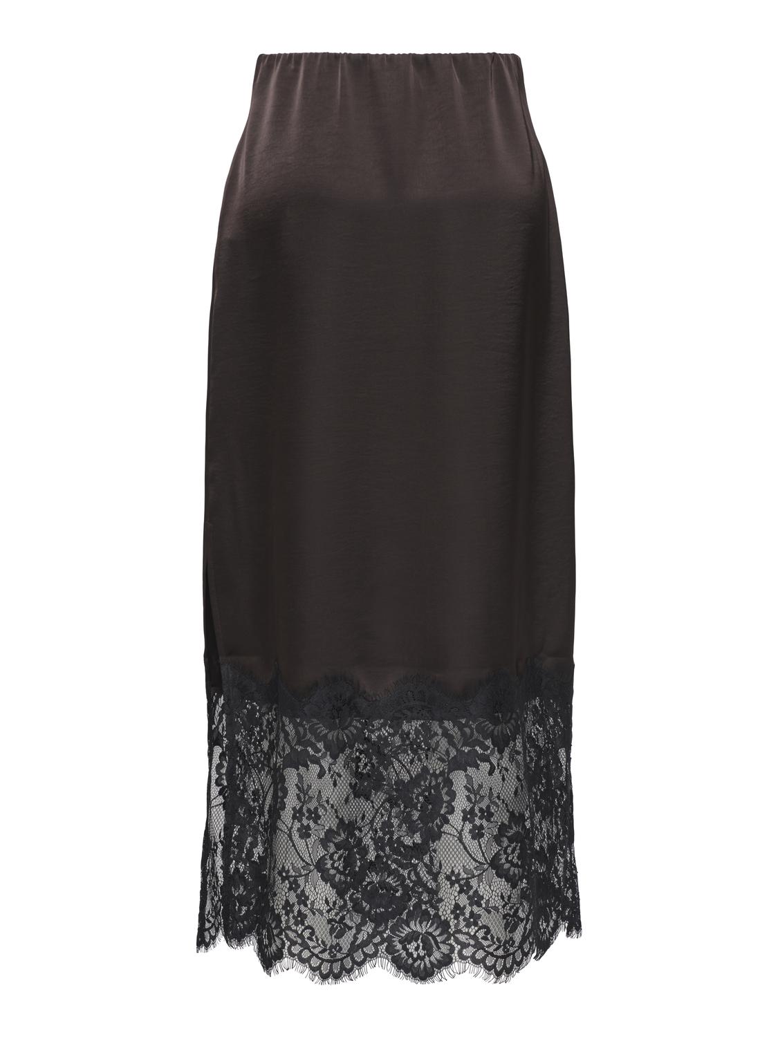 STUESTHER SATIN LACE SKIRT WVN - 3