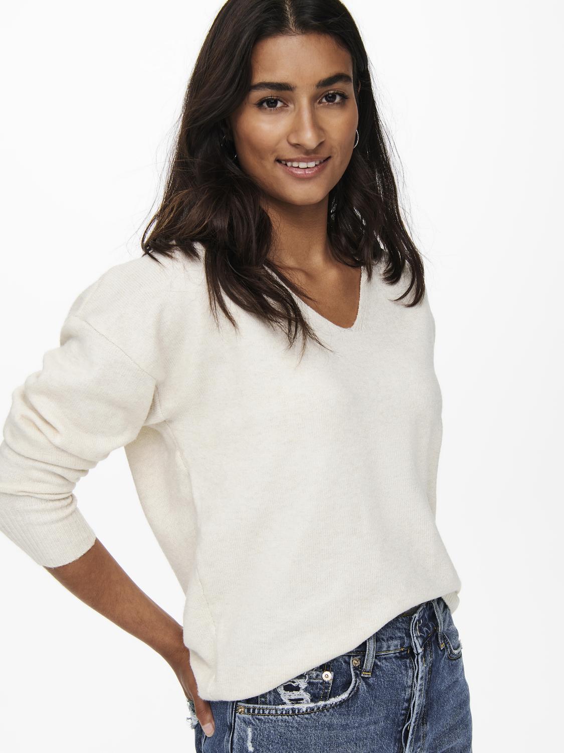 ONLRICA L/S V-NECK PULLO KNT NOOS - 4