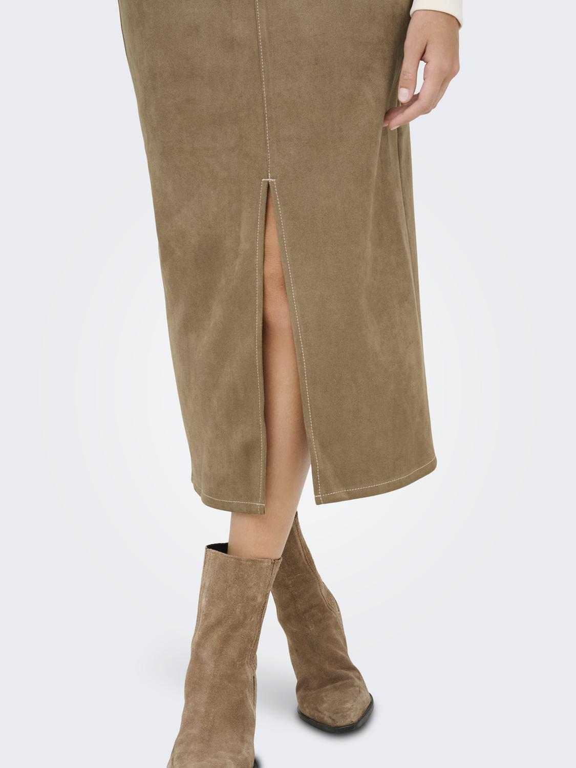 ONLSTINA LIFE MW FAUX SUEDE SKIRT PNT 2 - 5