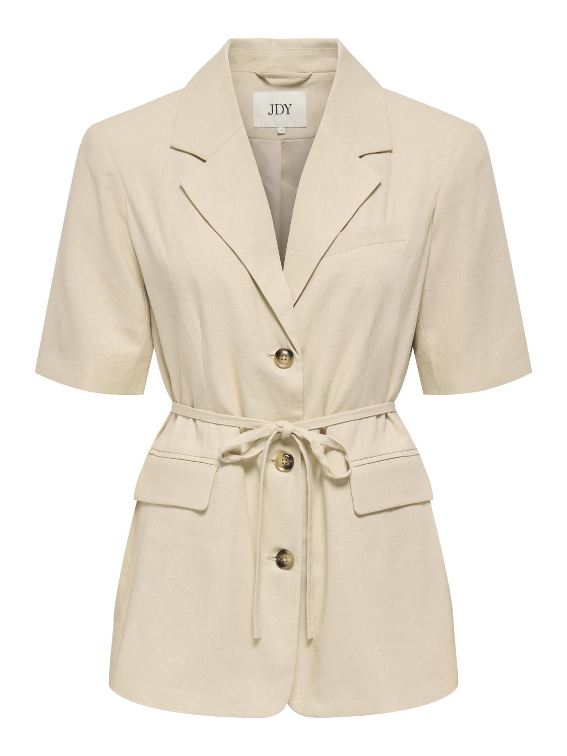 JDYNAOMI LINEN S/S BELT BLAZER TLR - 3