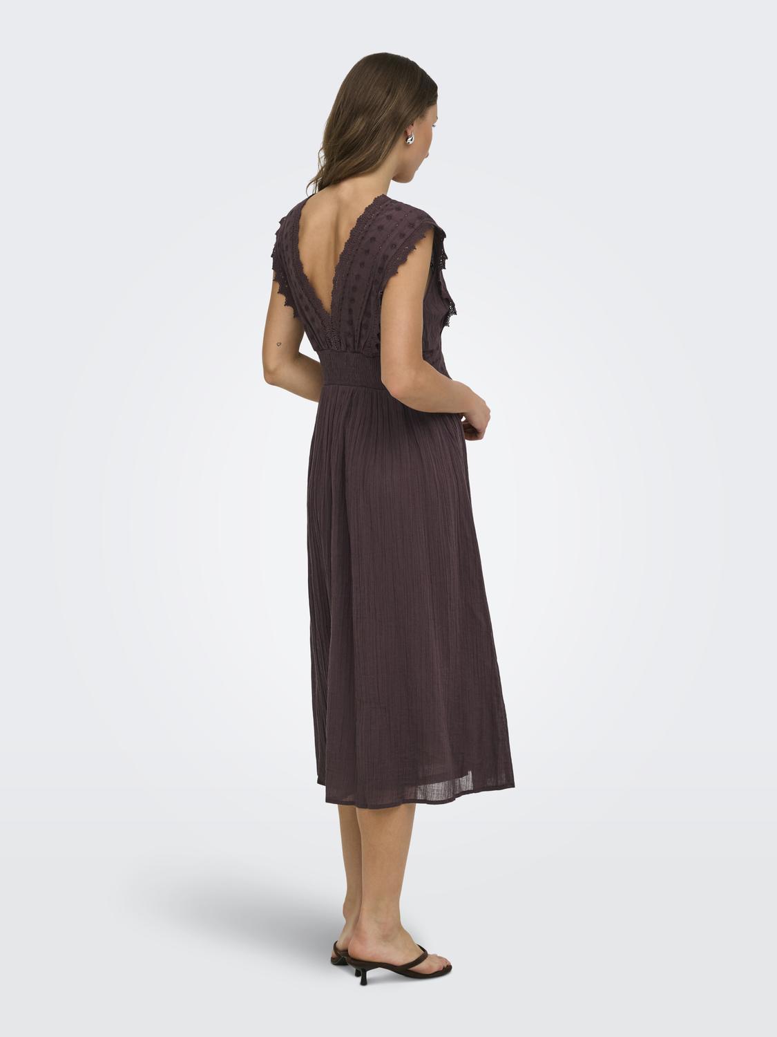 PGVIVA S/S MIDI DRESS WVN - 2