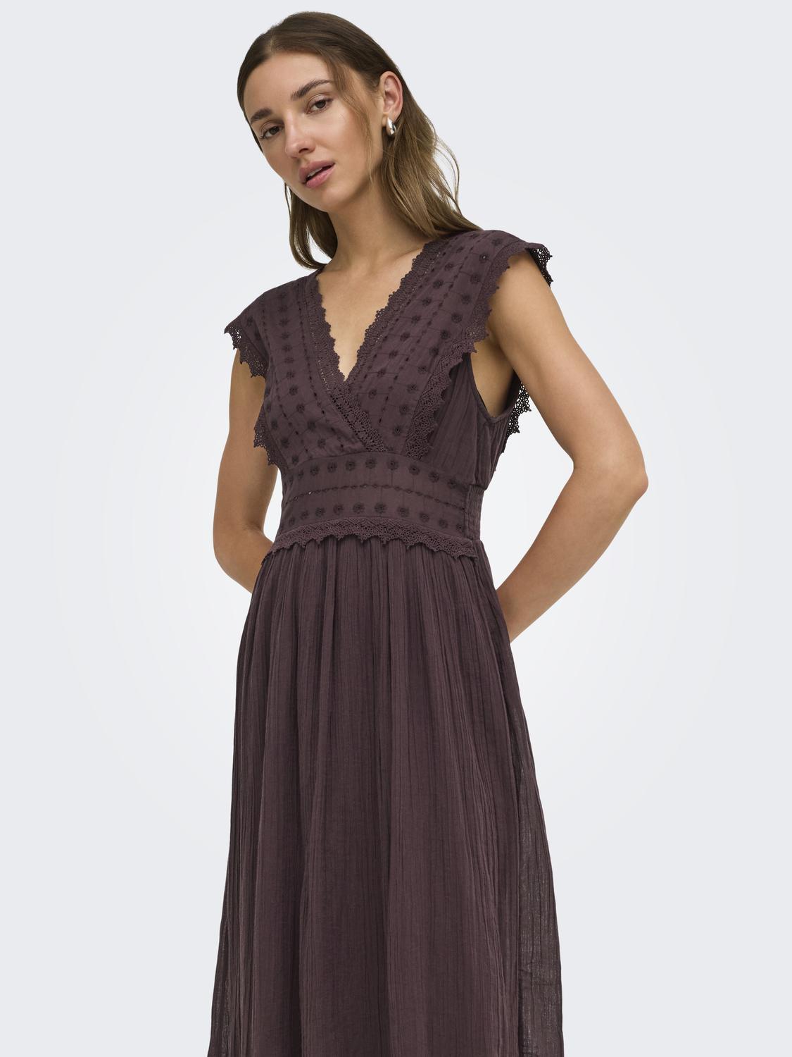 PGVIVA S/S MIDI DRESS WVN - 5