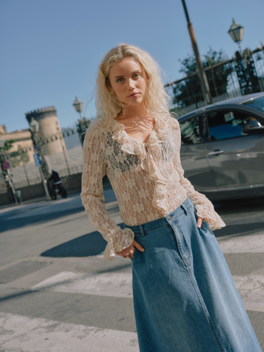 ONLMINDY HW LOOSE DNM SKIRT NOOS