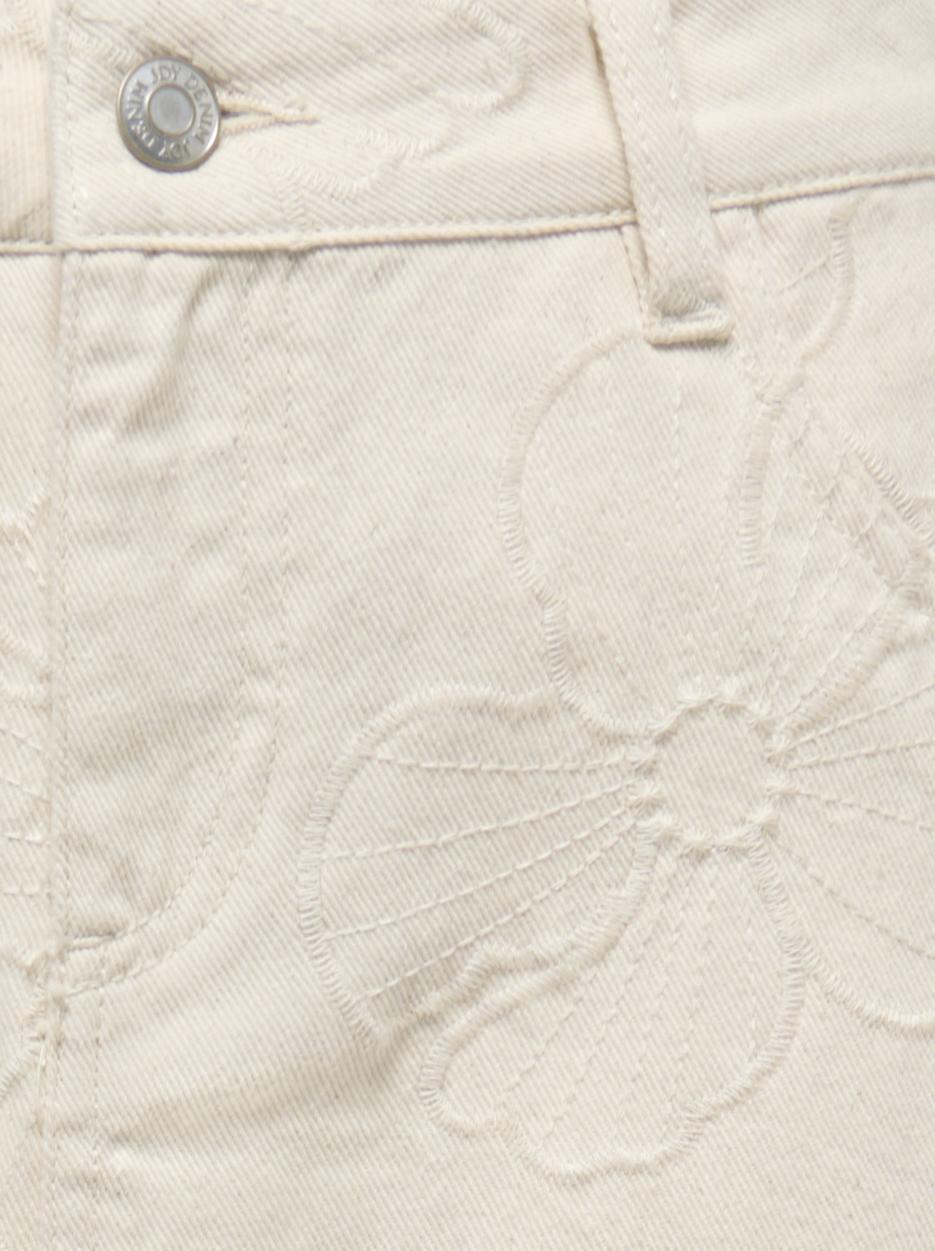 JDYHAVANNA HW EMB ECRU SKIRT DNM - 2