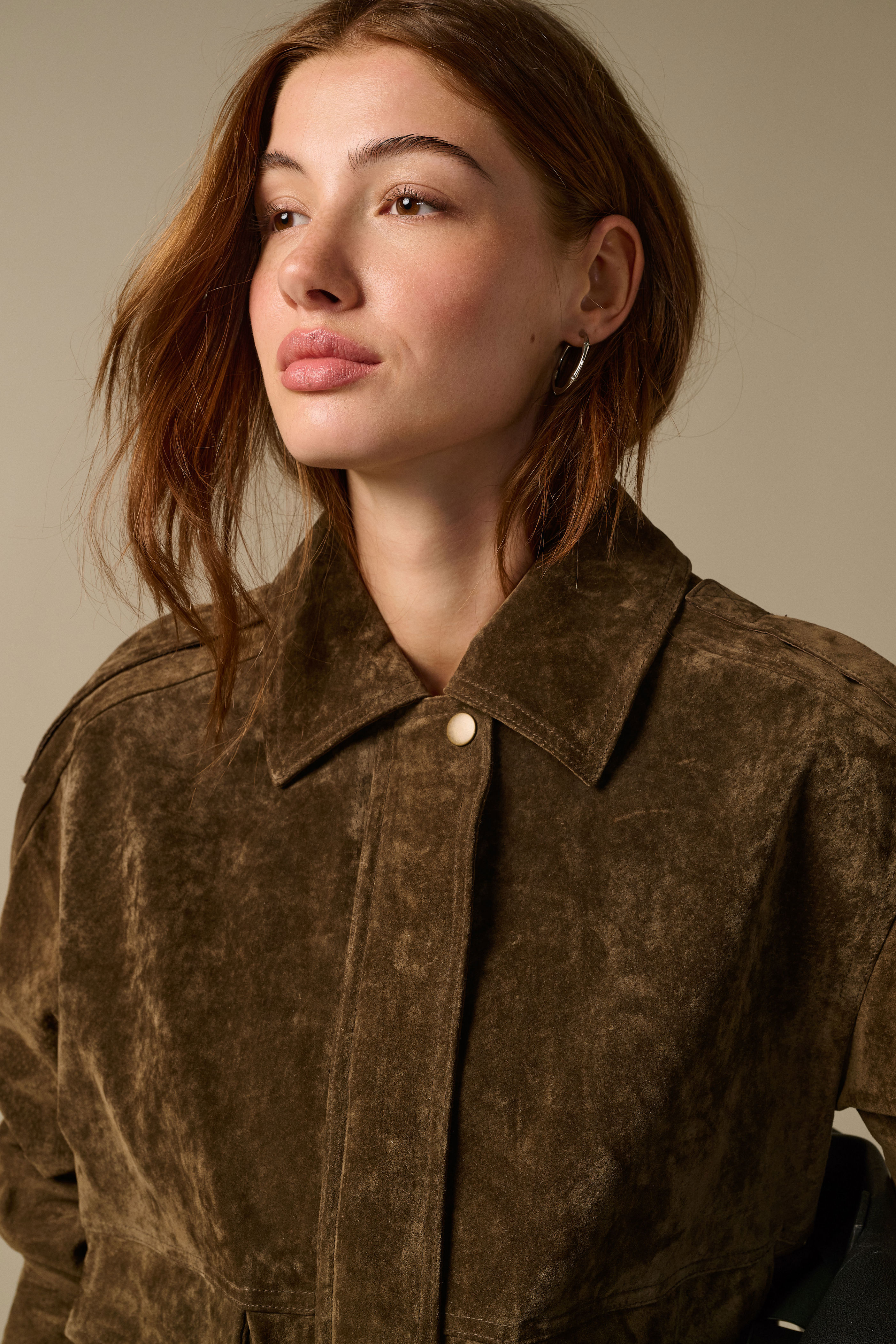 ONLISLA REAL SUEDE BOMBER JACKET OTW