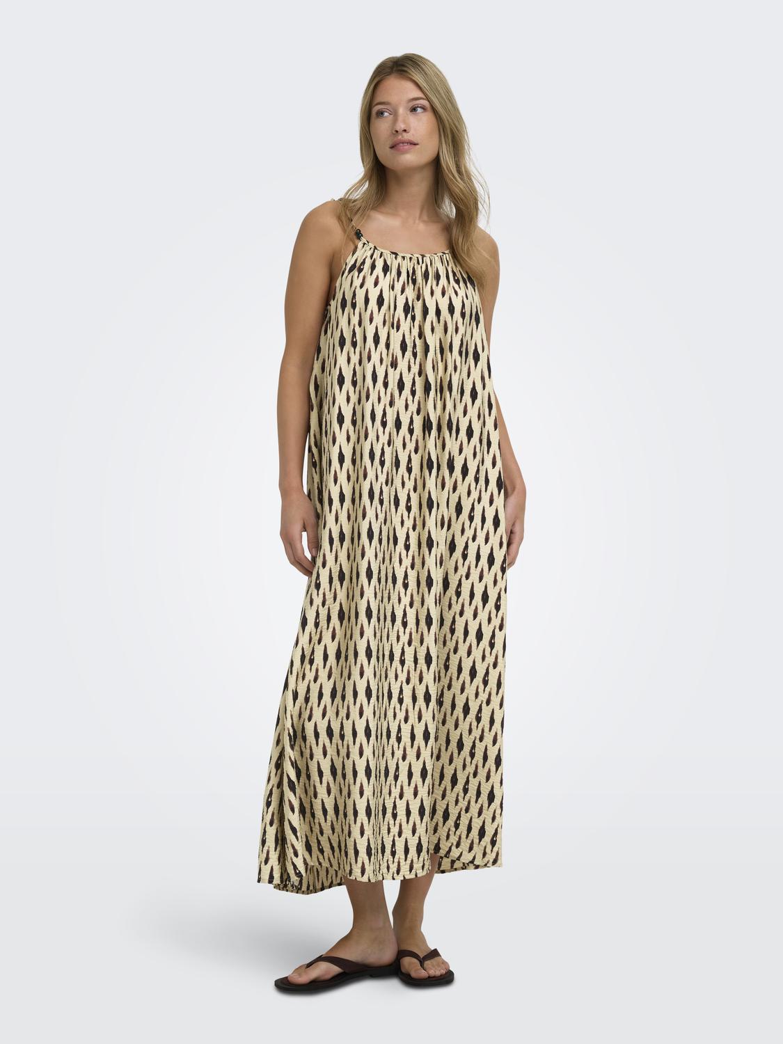 ONLINES ELANOR S/L LONG DRESS WVN EX - 7