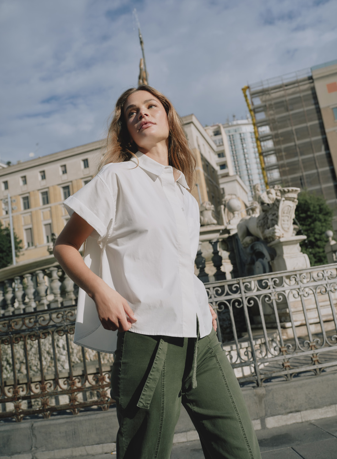 ONLKERI S/S FOLD SHIRT WVN
