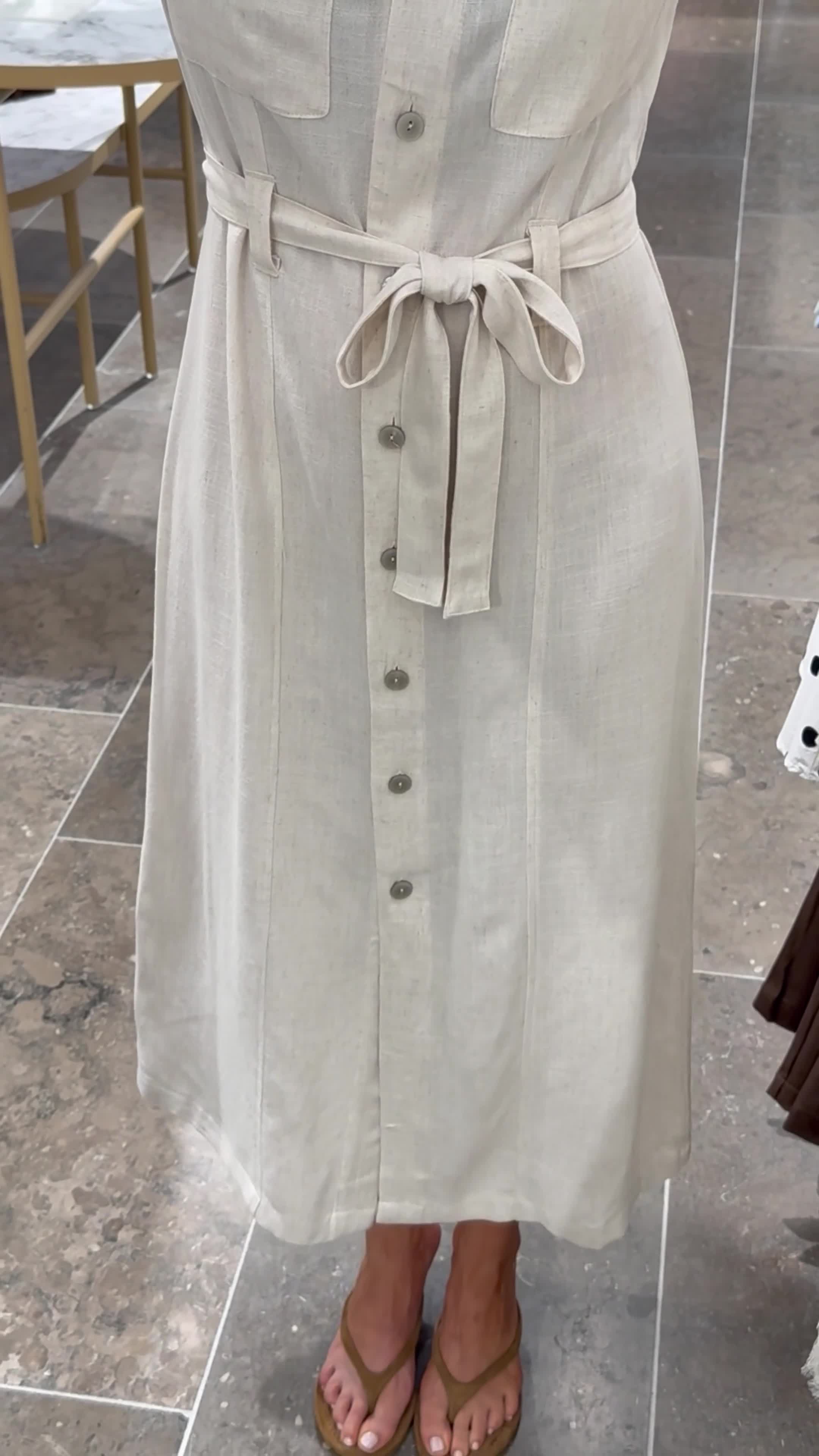 ONLSIESTA SS LIN BL SHIRT DRESS PNT NOOS - 8