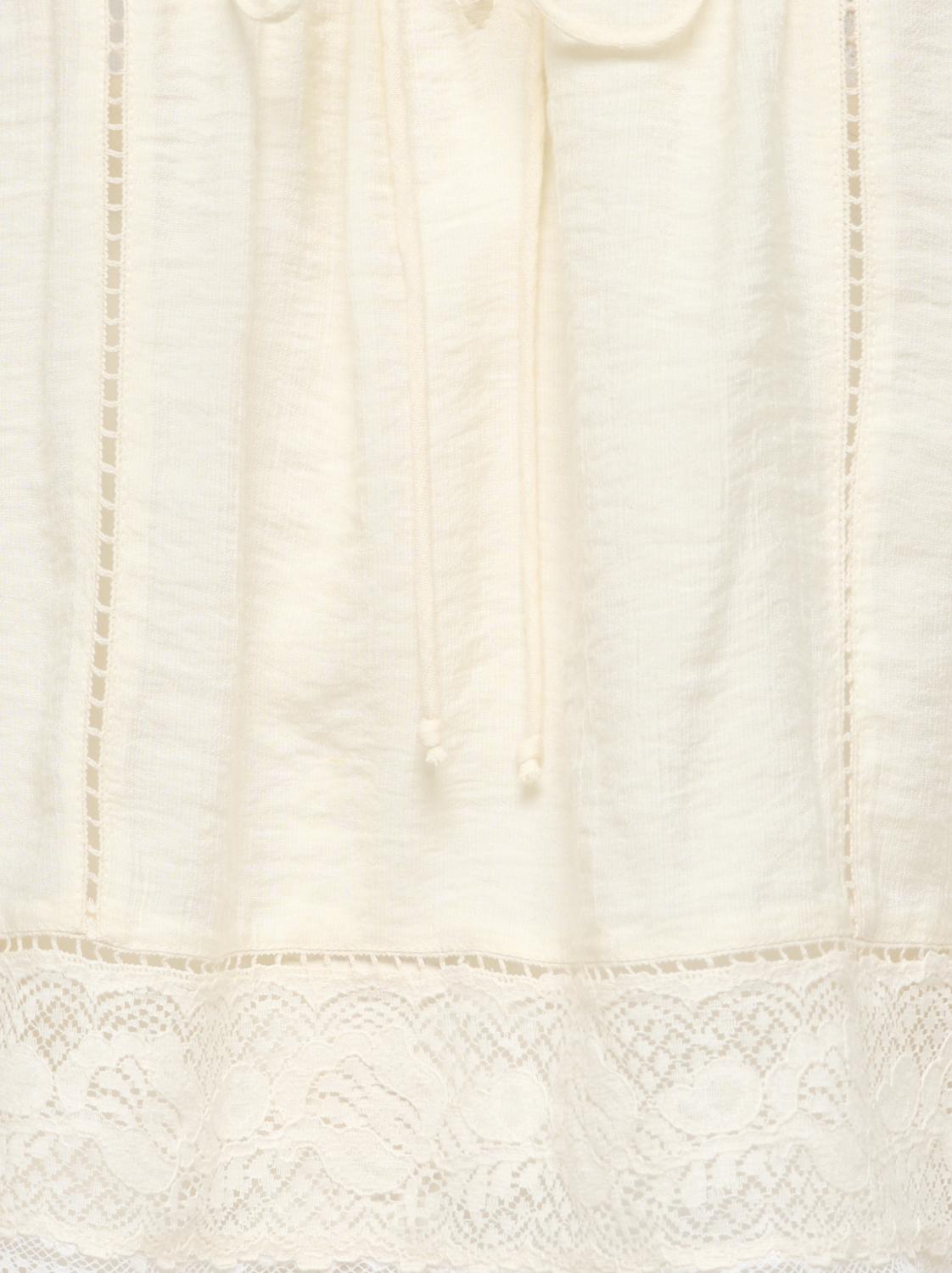 PGJONNA S/S LACE DETAIL TOP WVN - 2