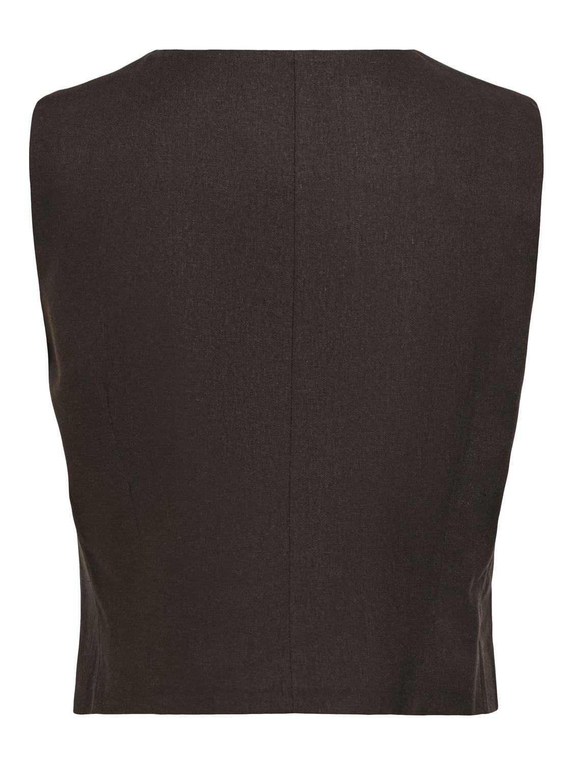ONLUMA S/L LINEN BL WAISTCOAT TLR - 3