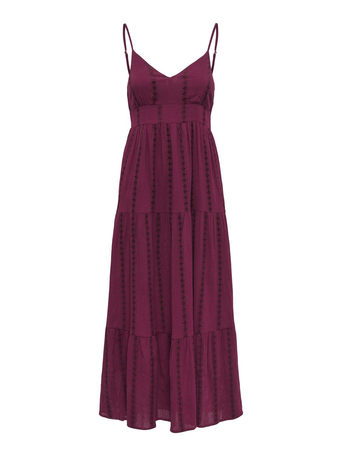 PGJOANA STRAP LONG DRESS WVN