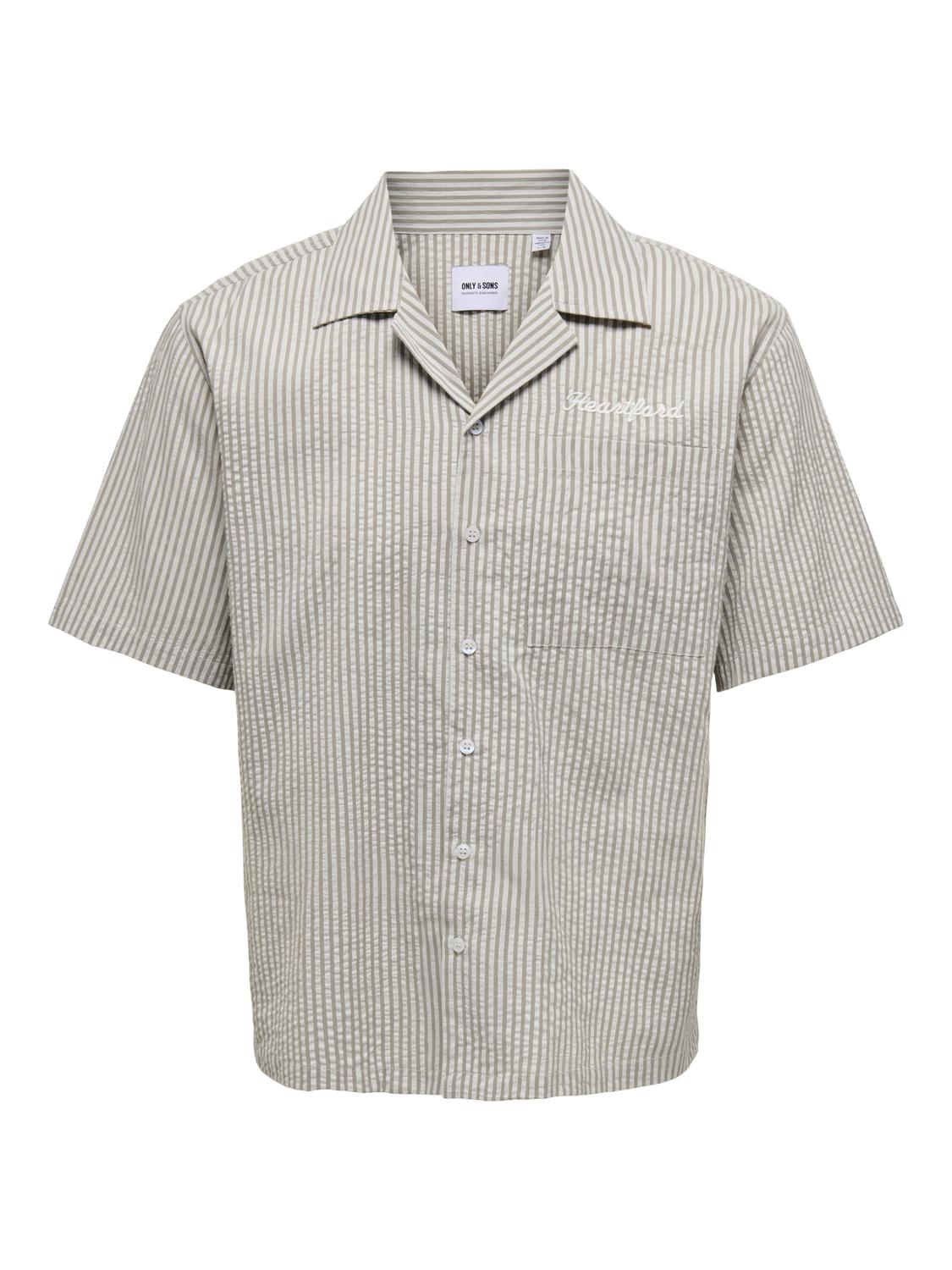 ONSCONNOR S/S EMB SHIRT WVN