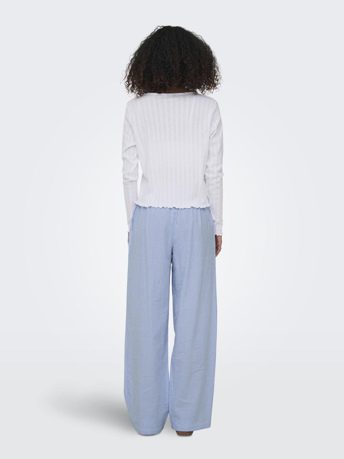 ONLCARLOTTA Regular Fit strikket Cardigan for ungdom med snorfesting - 2