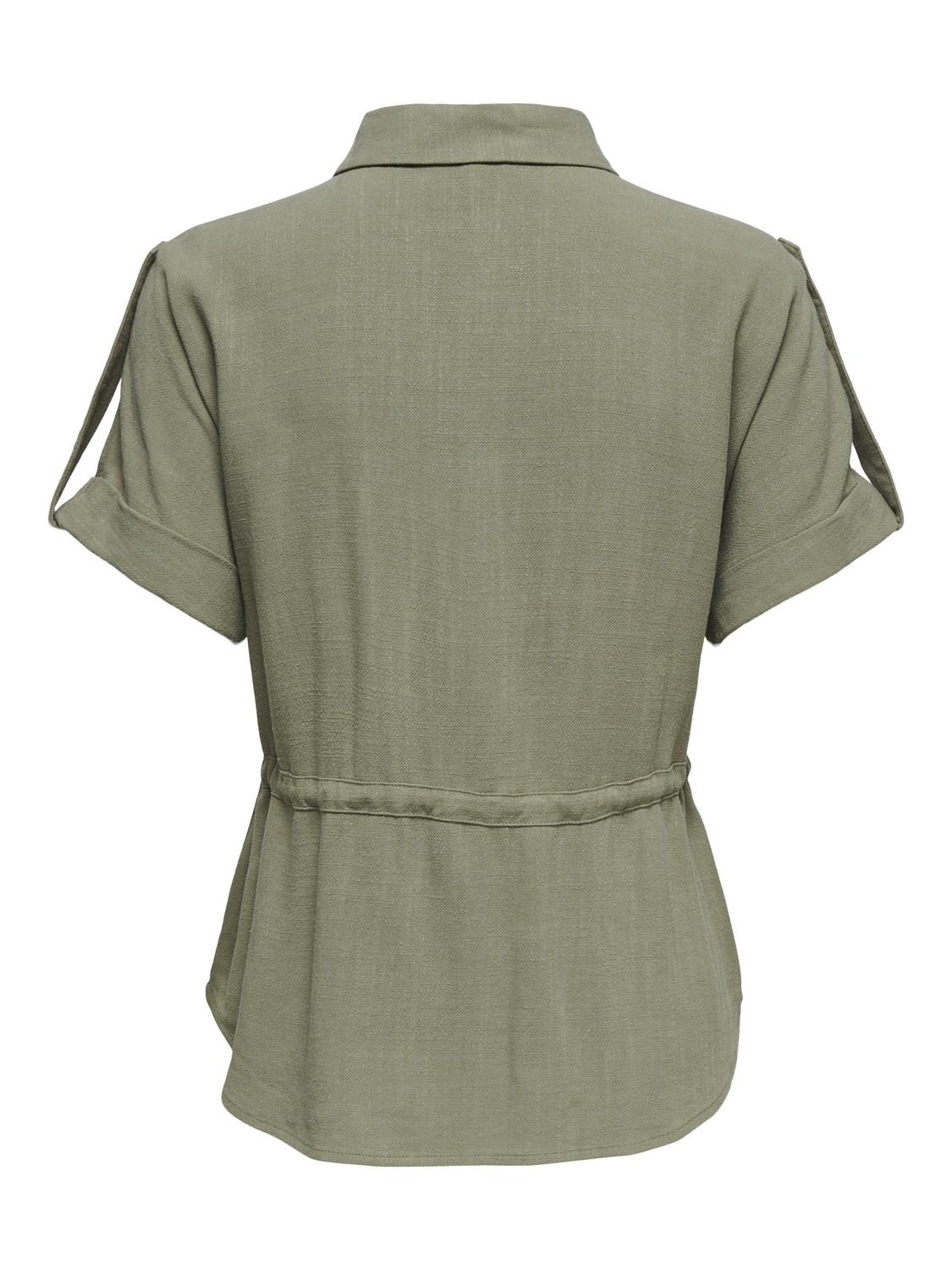 ONLSIESTA S/S LINEN BL UTILITY SHIRT PNT - 2
