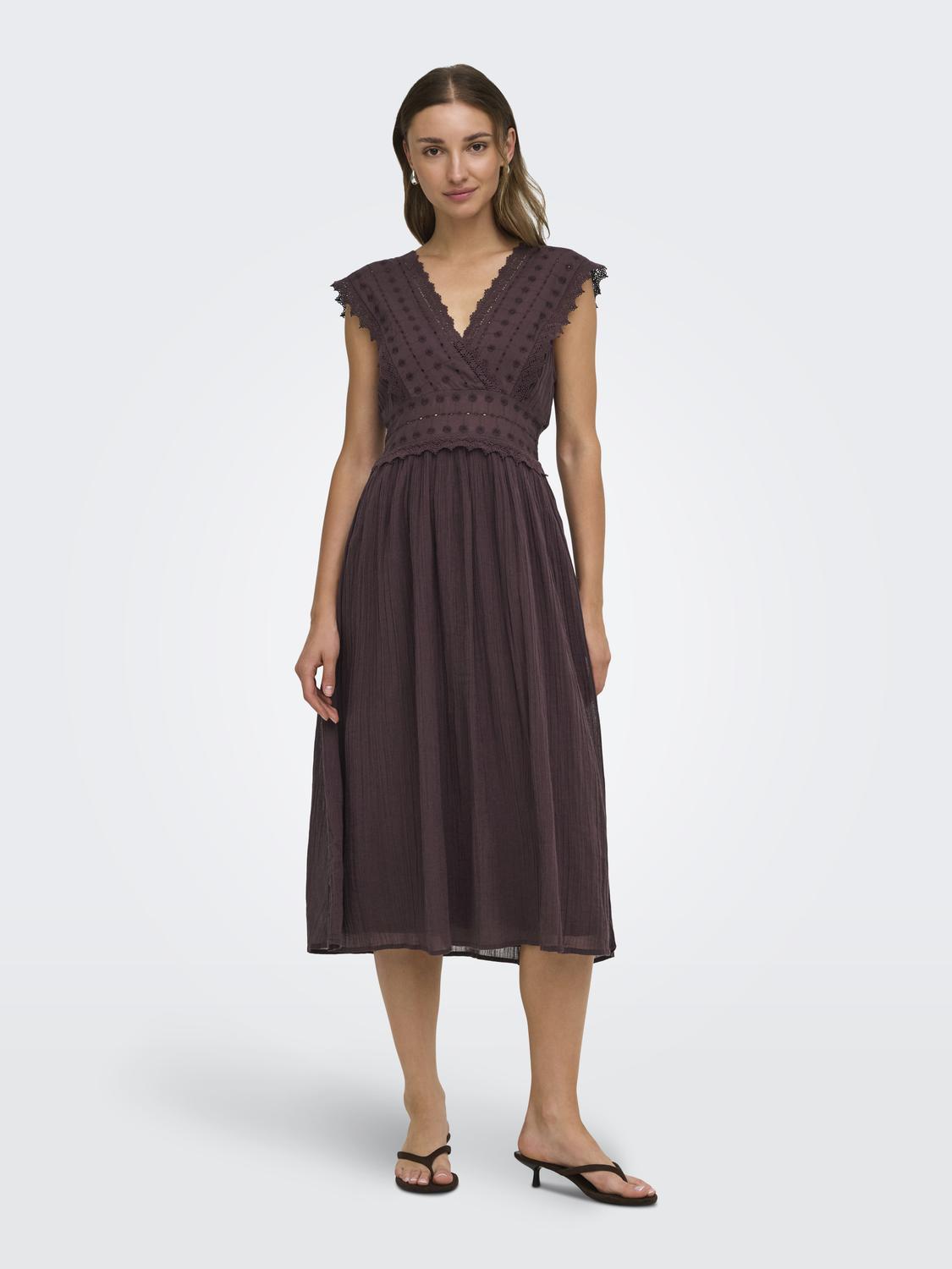 PGVIVA S/S MIDI DRESS WVN - 6