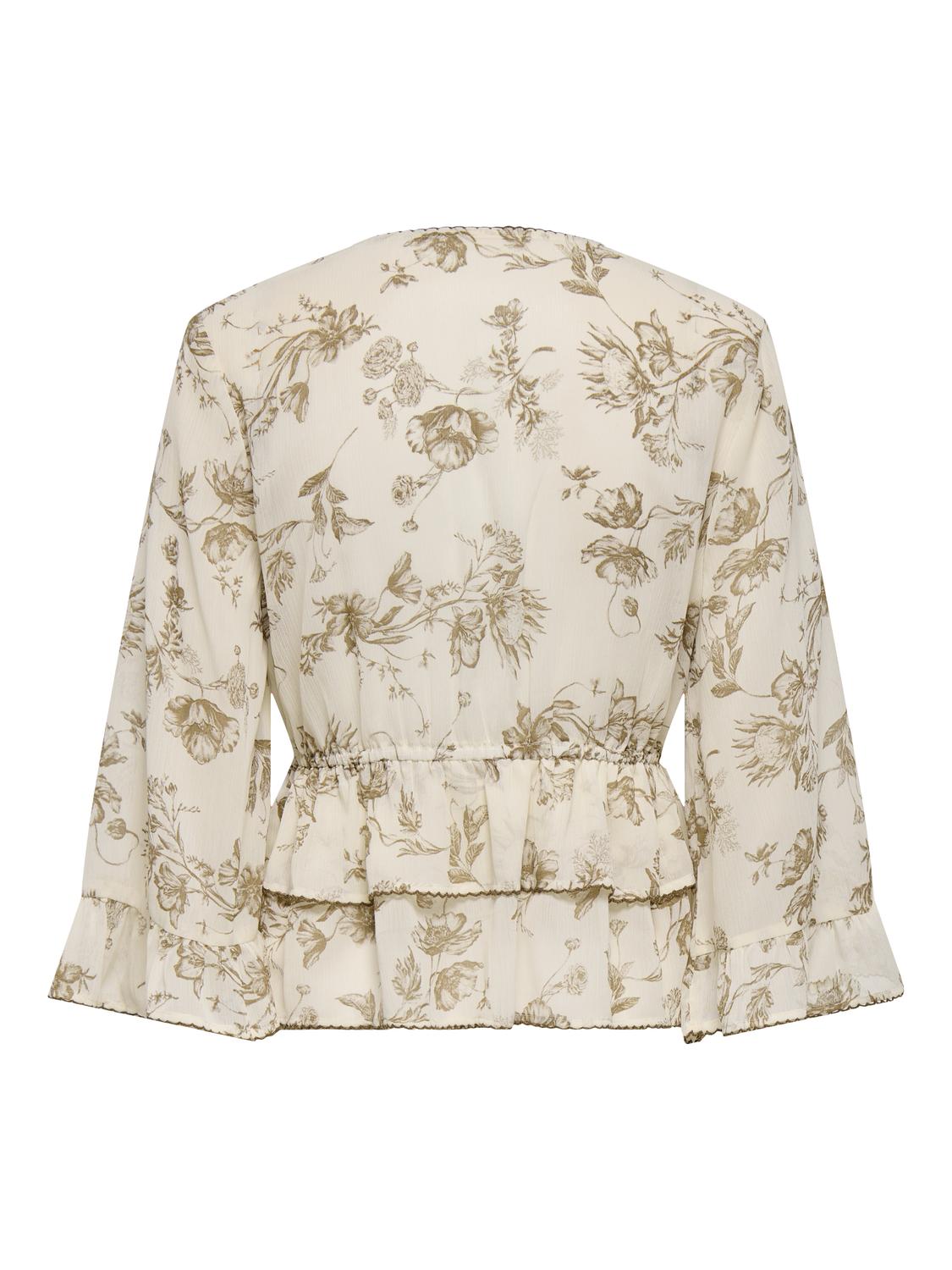 PGSELMA 3/4 FRILL TOP WVN - 3
