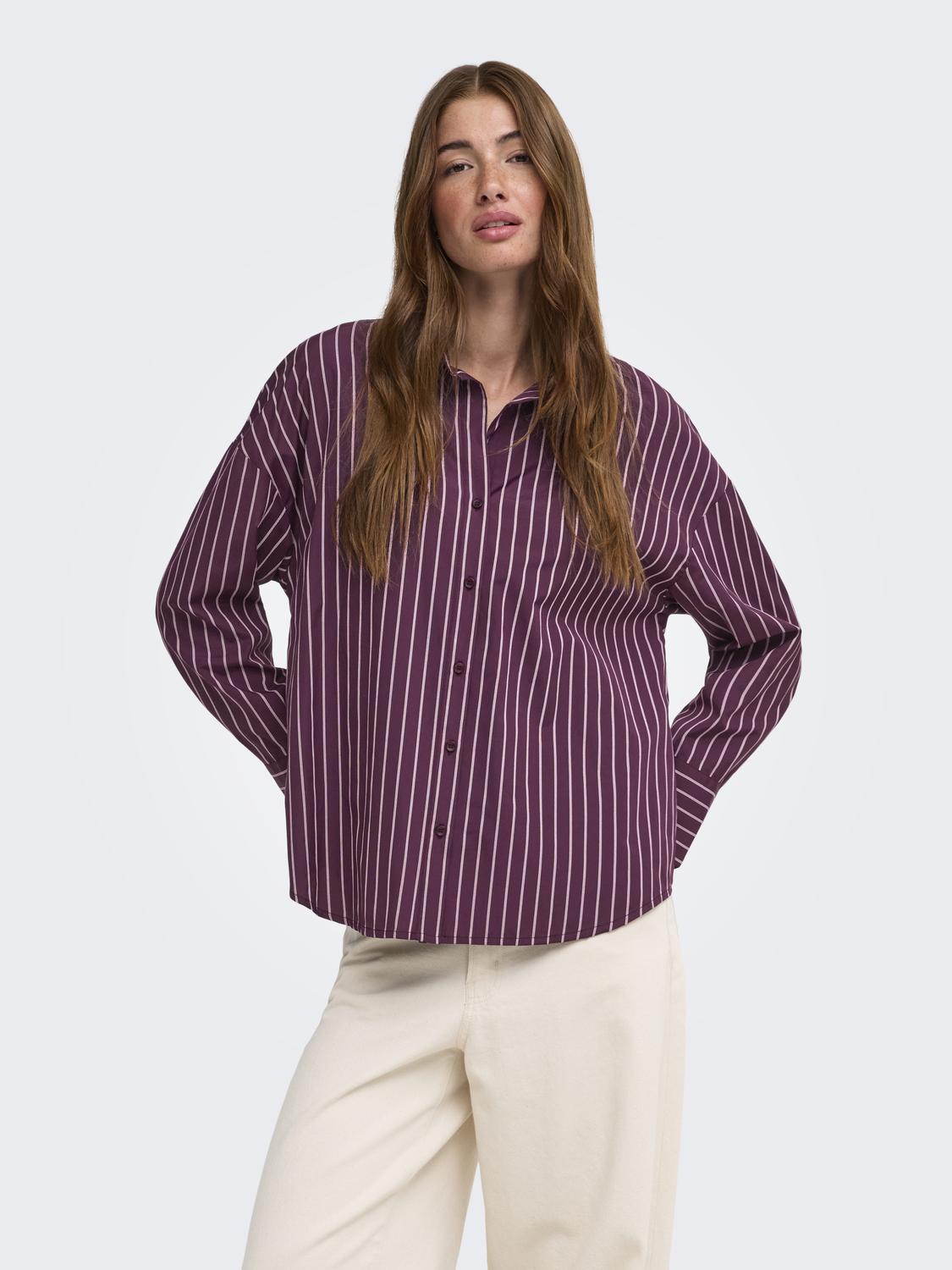 ONLOREGON ALVA LS REG SHIRT NOOS WVN