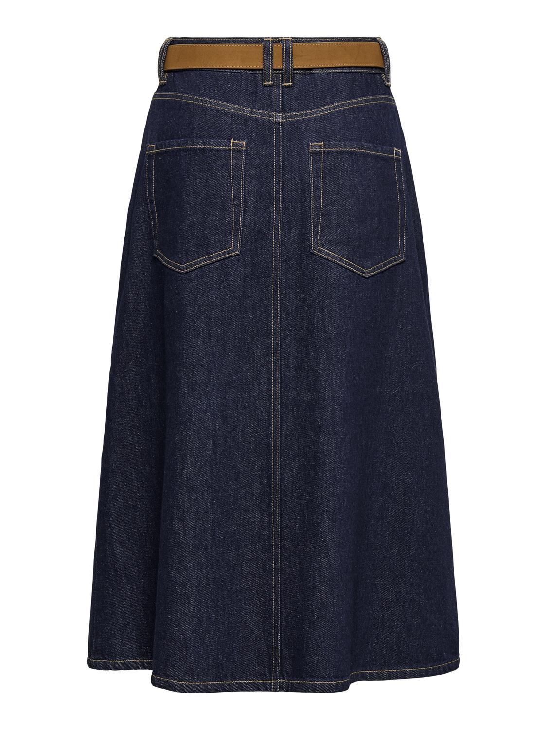 ONLMILLEA BELT RINSE DNM MIDI SKIRT GUA - 3