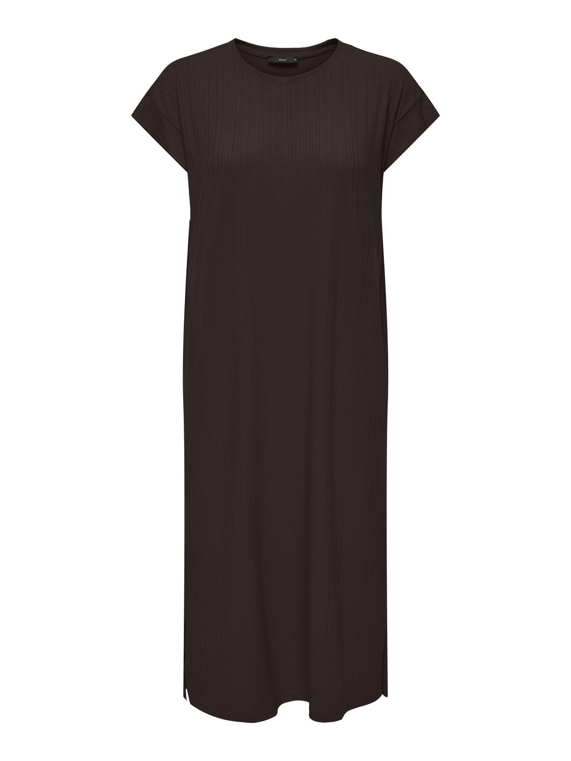 PGBIENNE Kleid mit O-Ausschnitt und Flügelärmeln und normaler Passform