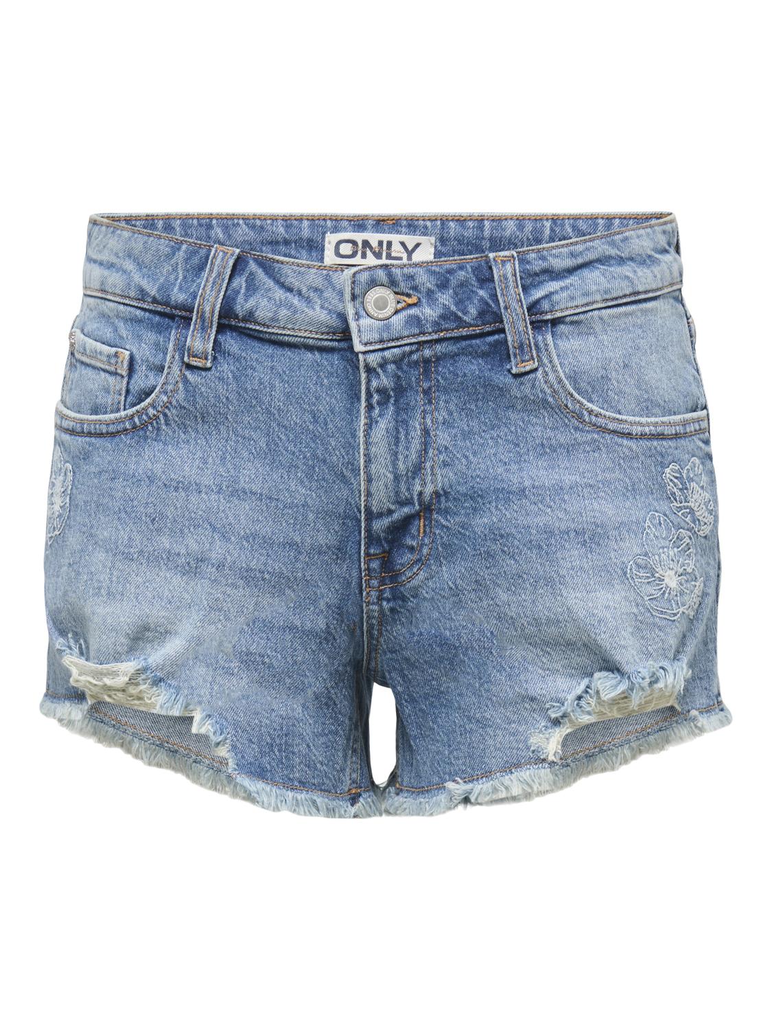 ONLCALI REG EMB RW DNM SHORTS MTX - 3