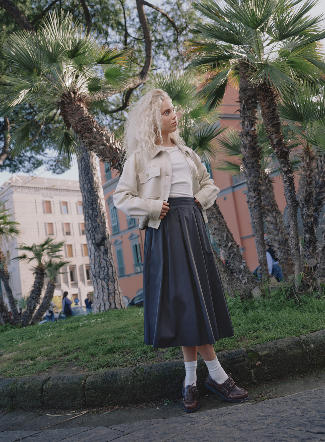 ONLMAILA LONG PLEAT SKIRT WVN