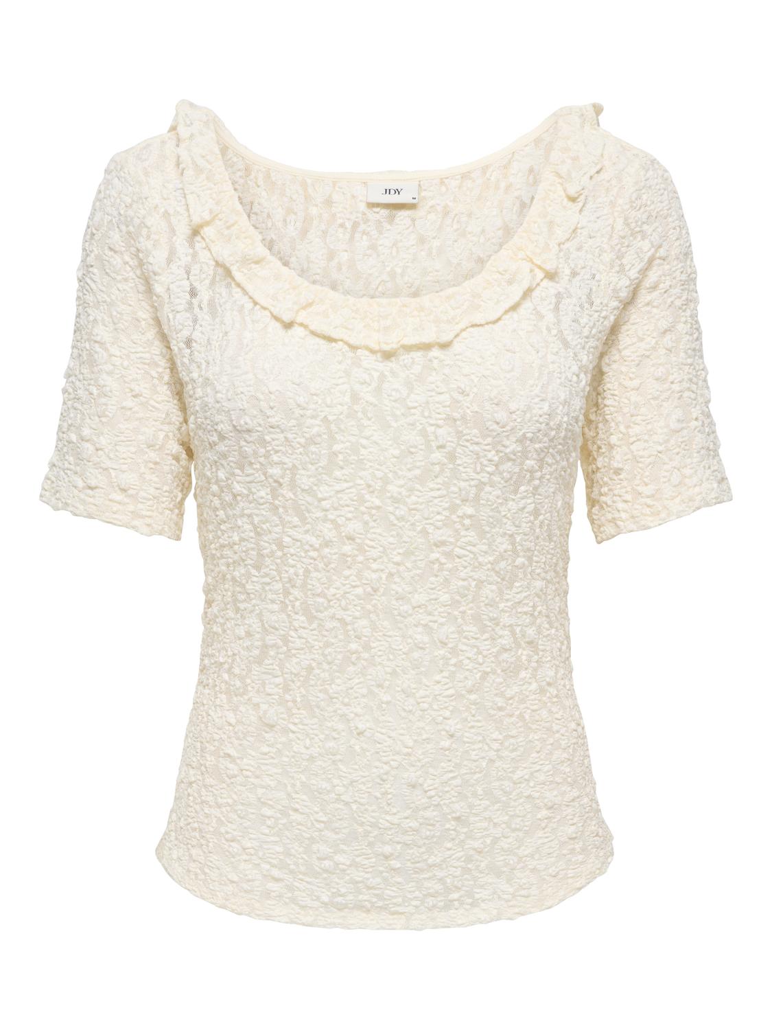 JDYGALLAS S/S LACE TOP JRS - 3