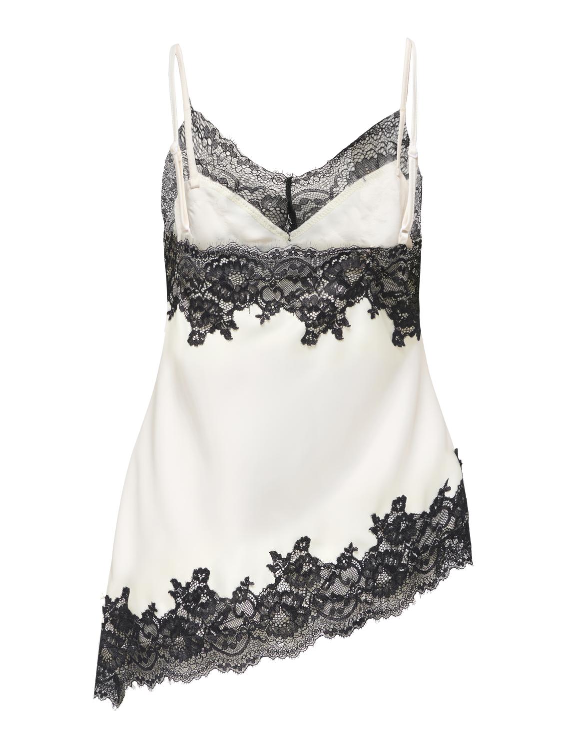 STUESSA SATIN LACE ASYM SINGLET WVN - 3