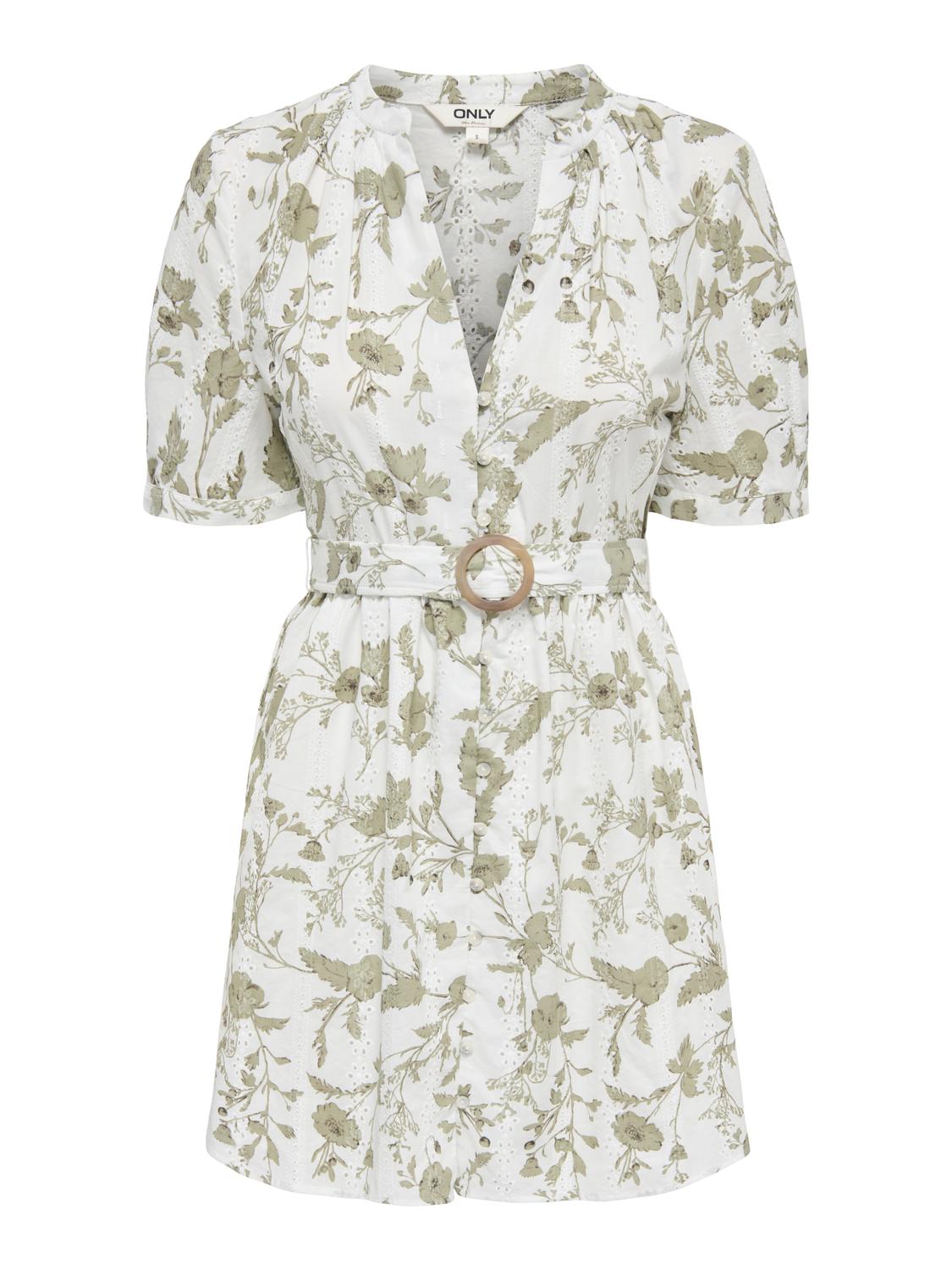 ONLNATHY S/S SHORT BELT DRESS WVN EX - 3