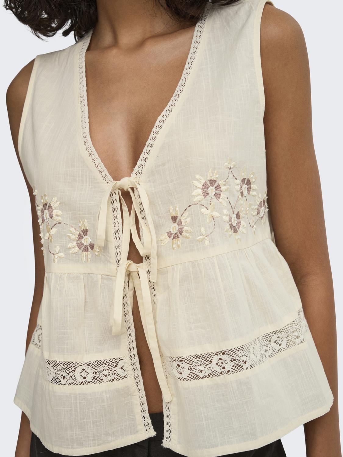 JDYMADDIE S/L TIE TOP WVN EXP - 4